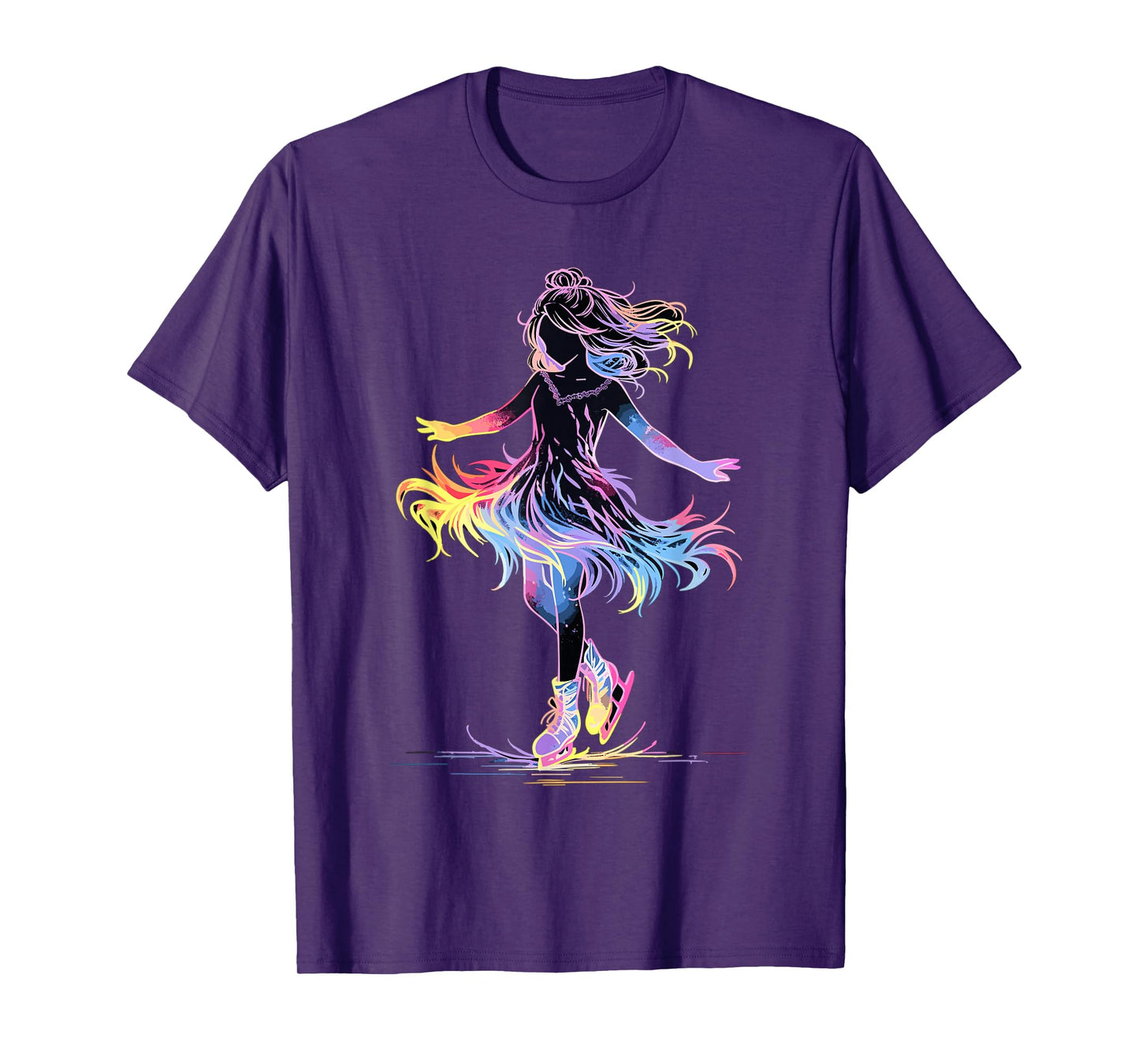 Cute Ice Skating Skater Figure Skating For Girls T-Shirt