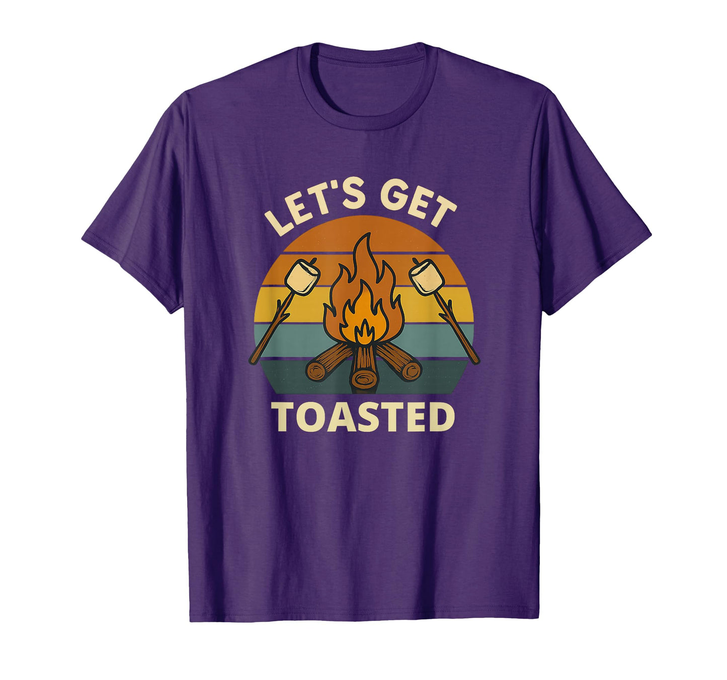 S'Mores, Marshmallows, Let's Get Toasted, Campfire, Funny T-Shirt