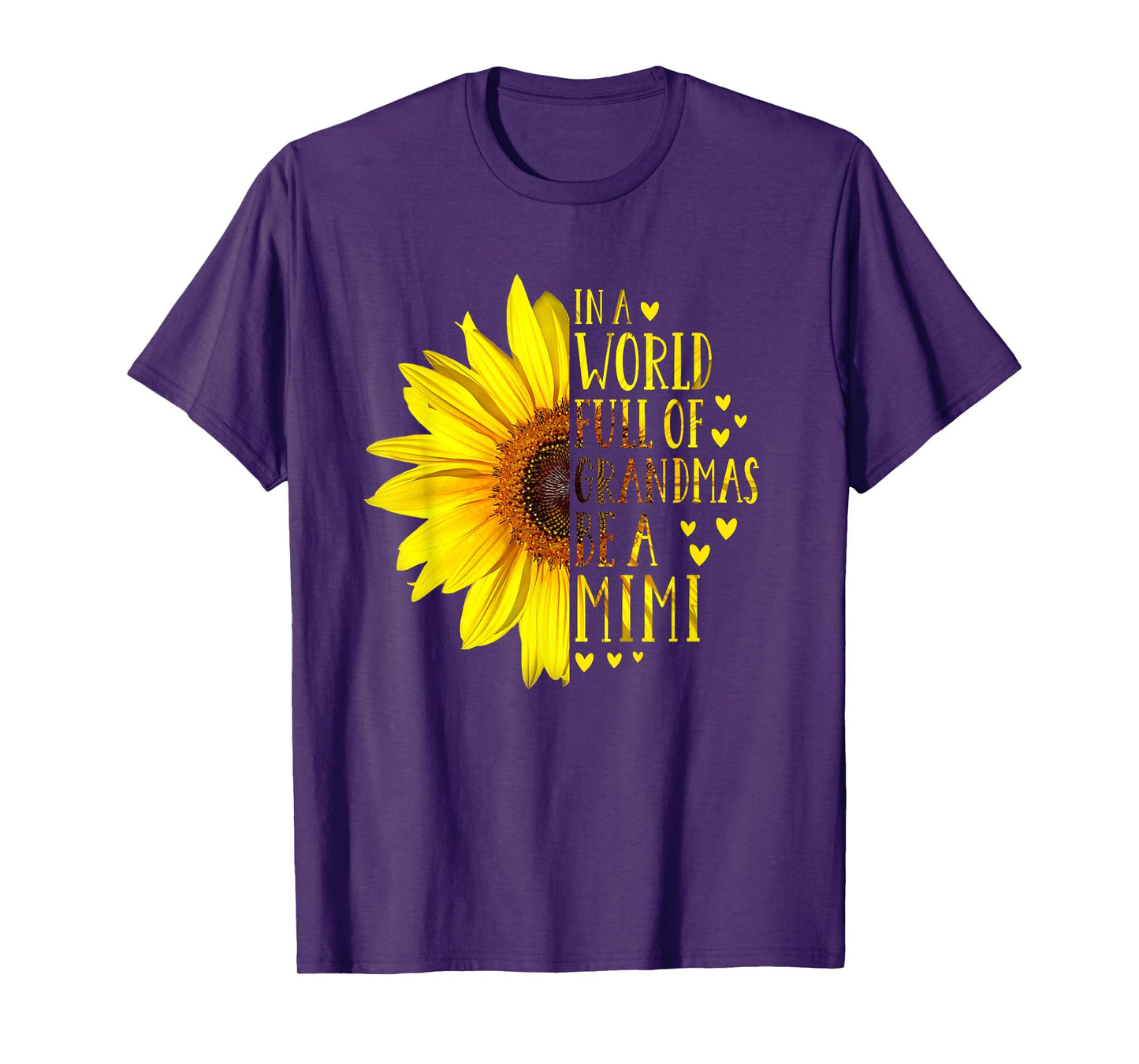 In A World Full Of Grandmas Be A Mimi Vintage Idea Sunflower T-Shirt