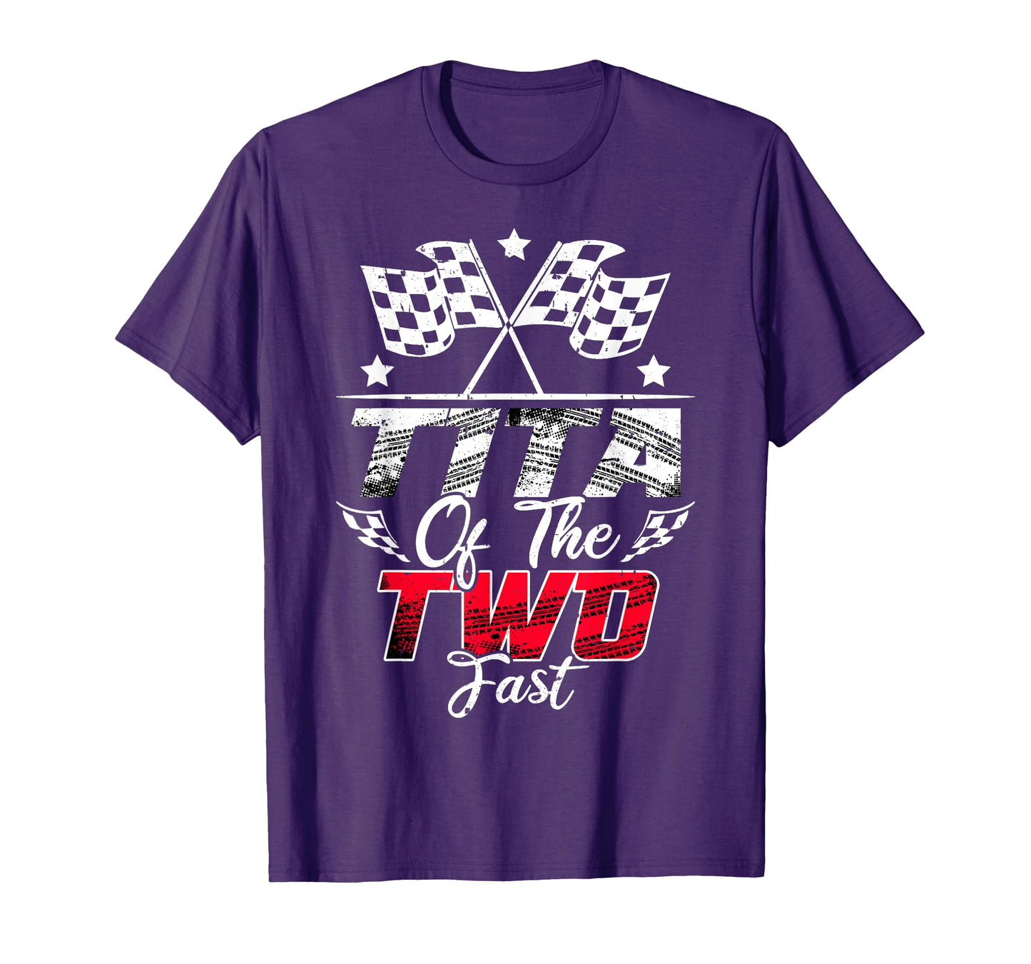 Tita Of The Two Fast Second Birthday Racing Car Family T-Shirt