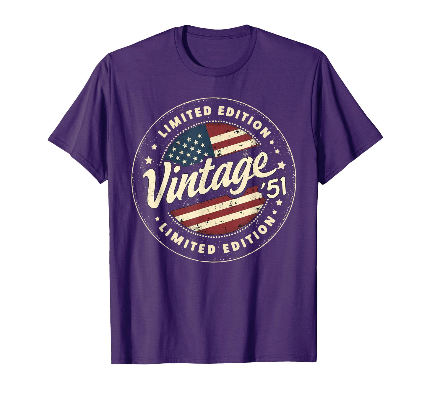 Vintage 74 birthday men Born 1951 74 years old Bday mens T-Shirt