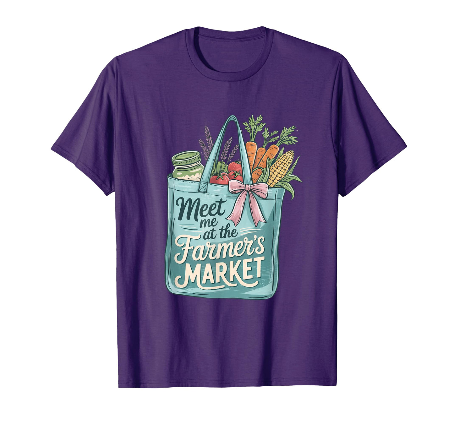 Meet Me At The Farmers Market Shopping Bag Fresh Vegetables T-Shirt
