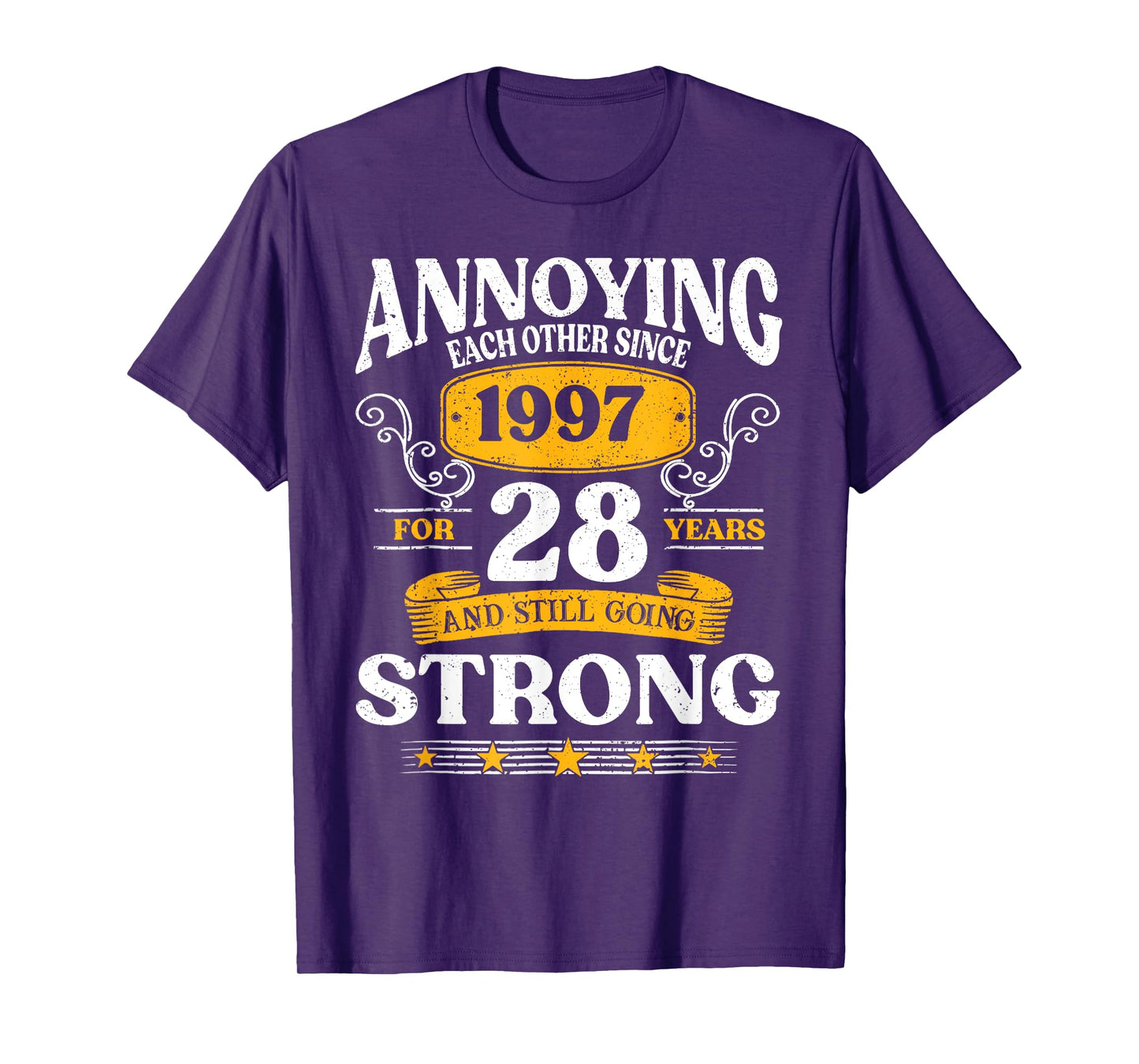 Annoying Each Other Since 1997 28th Wedding Anniversary T-Shirt