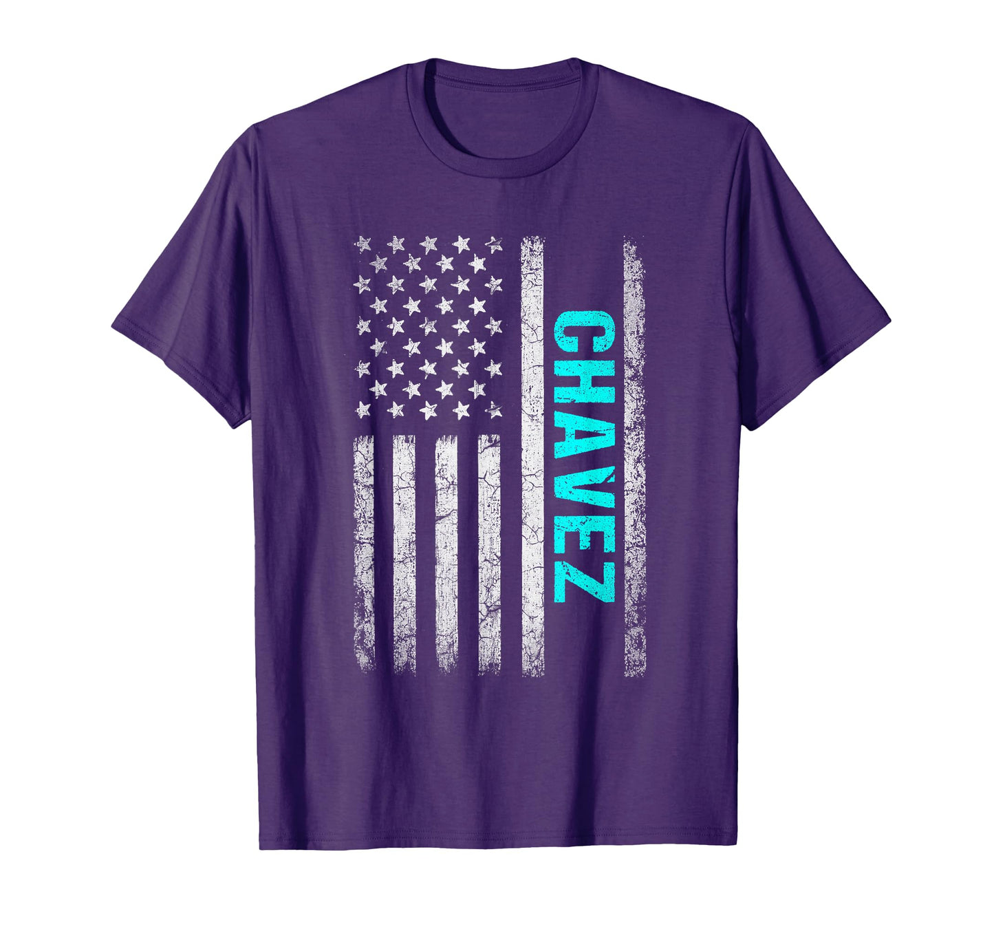 Chavez Name American Flag - Chavez Last Name T-Shirt