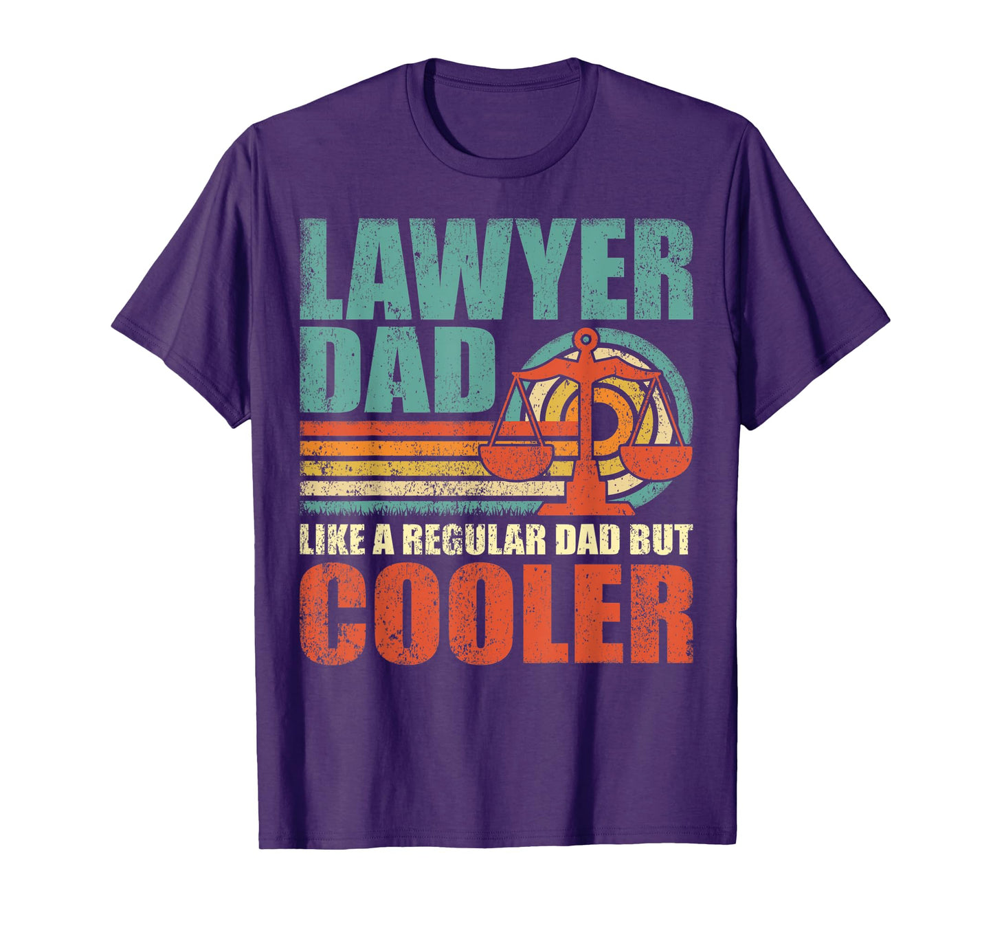 Mens Funny Lawyer Dad Like A Regular Dad But Cooler Father's Day T-Shirt