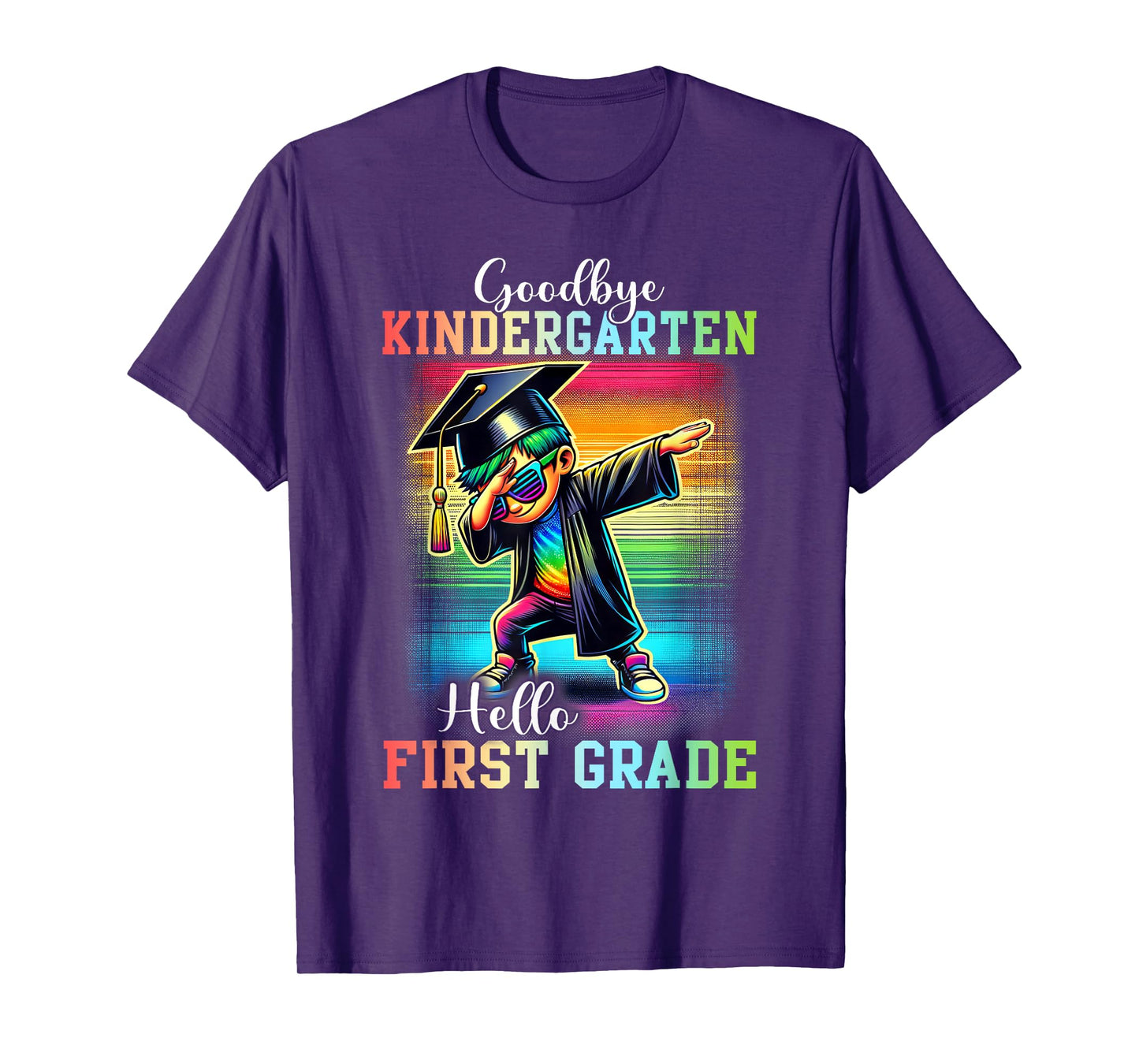 Goodbye Kindergarten Hello 1st Grade Last Day Dabbing Boy T-Shirt
