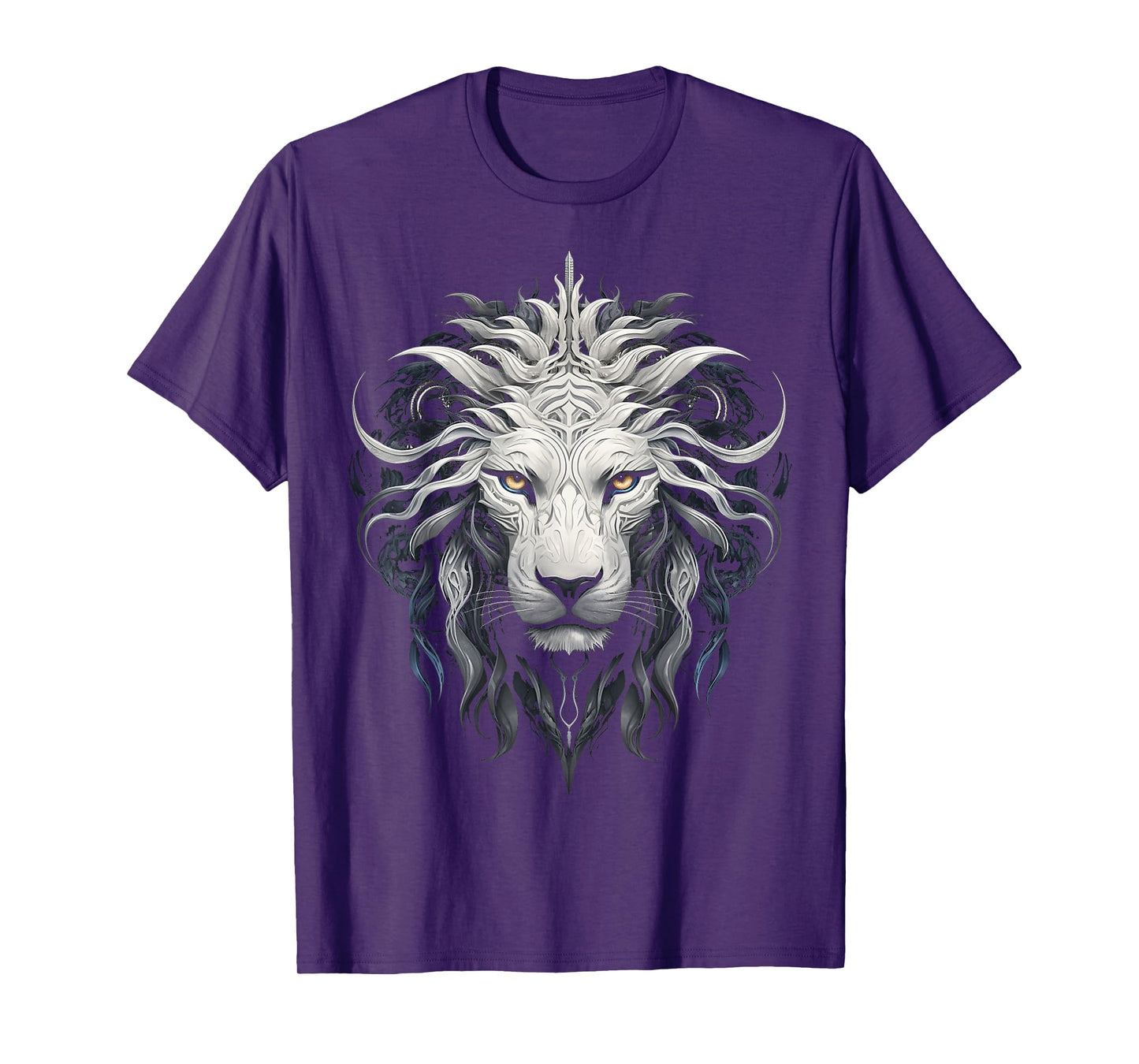 Lion Mandala Animal Zoo Illustration Lion T-Shirt