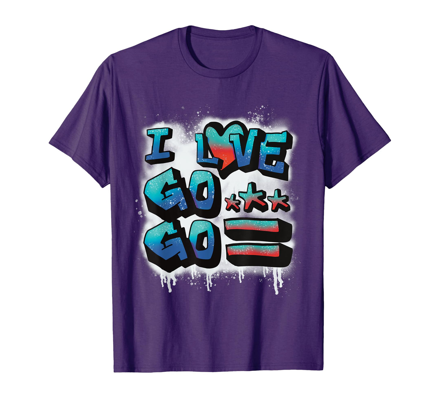 A Cool Graffiti I Love Go-Go gift for DC natives T-Shirt