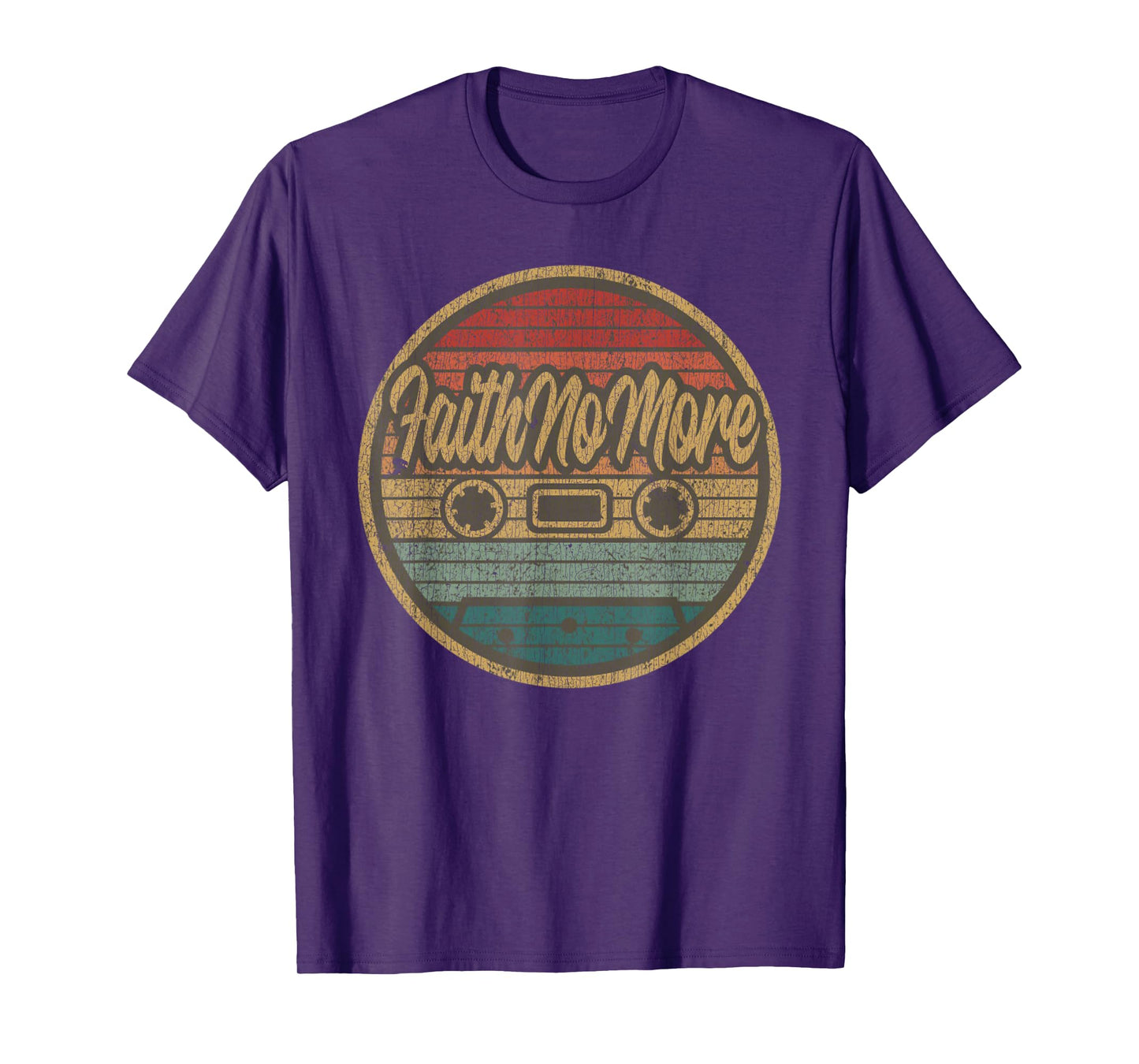 Vintage Faith No More Cassette Retro Circle Musician T-Shirt