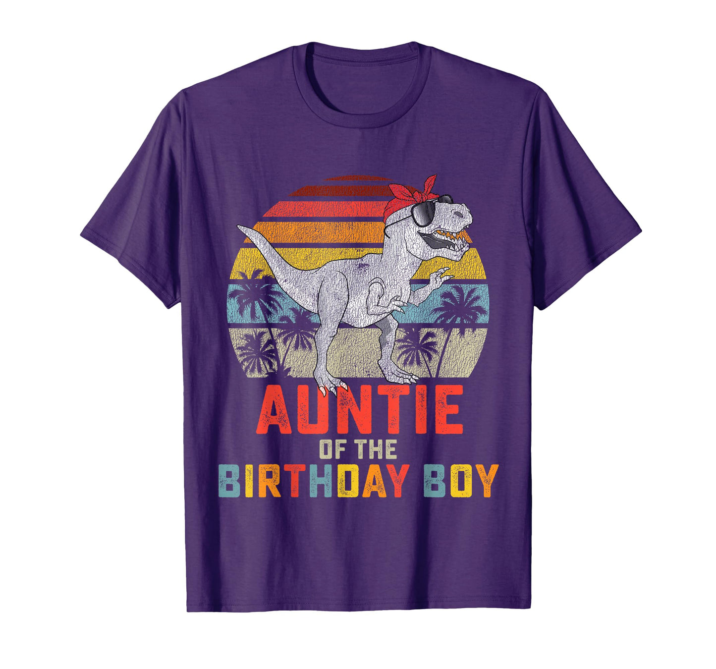 Auntie Dinosaur of the Birthday Boy Matching Family T-Shirt