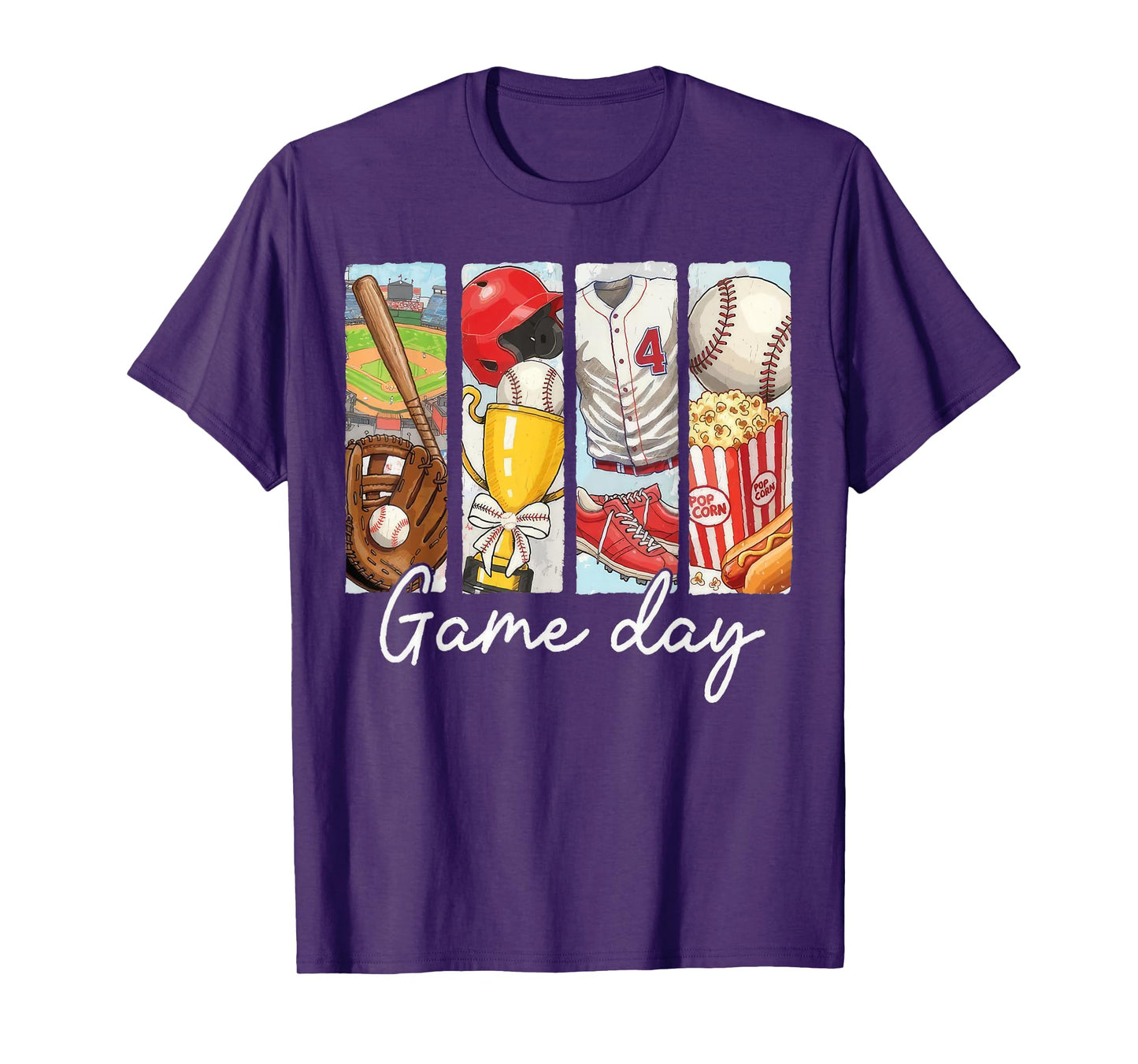 Game Day Baseball Men Women Kids Retro Graphic T-Shirt