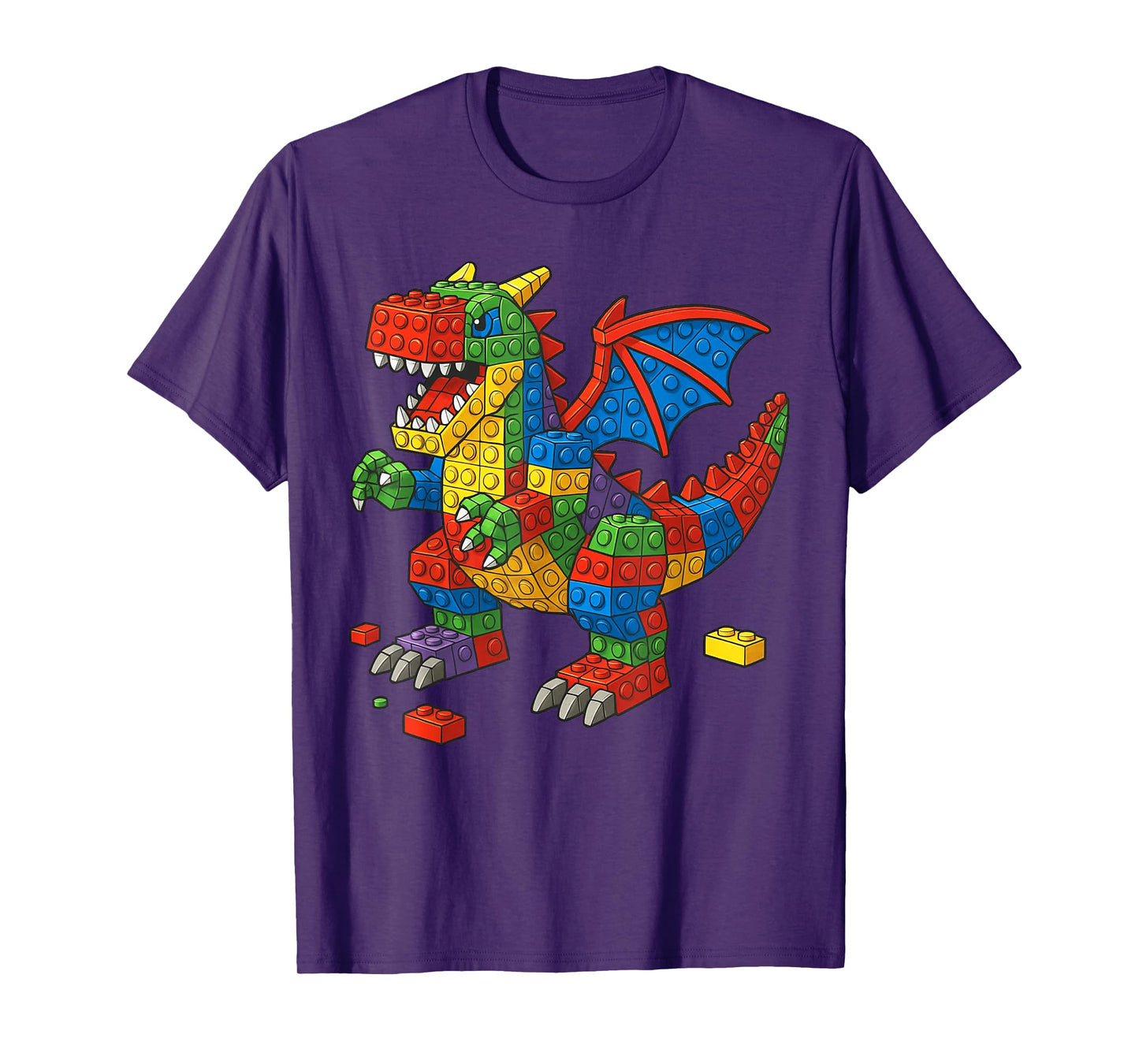 Funny Family Master Builder Building Bricks Blocks Kids Boys T-Shirt
