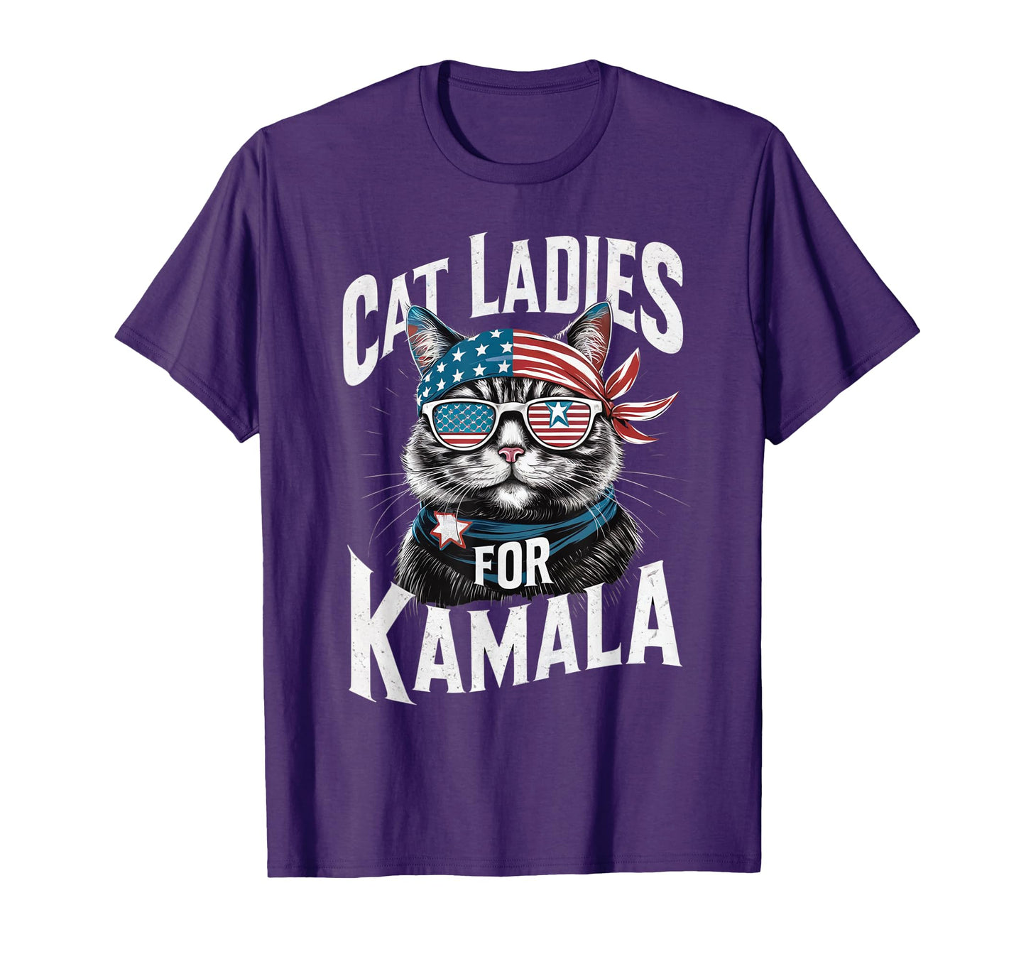 Cat Ladies for Kamala 2024 President Kamala-Harris T-Shirt