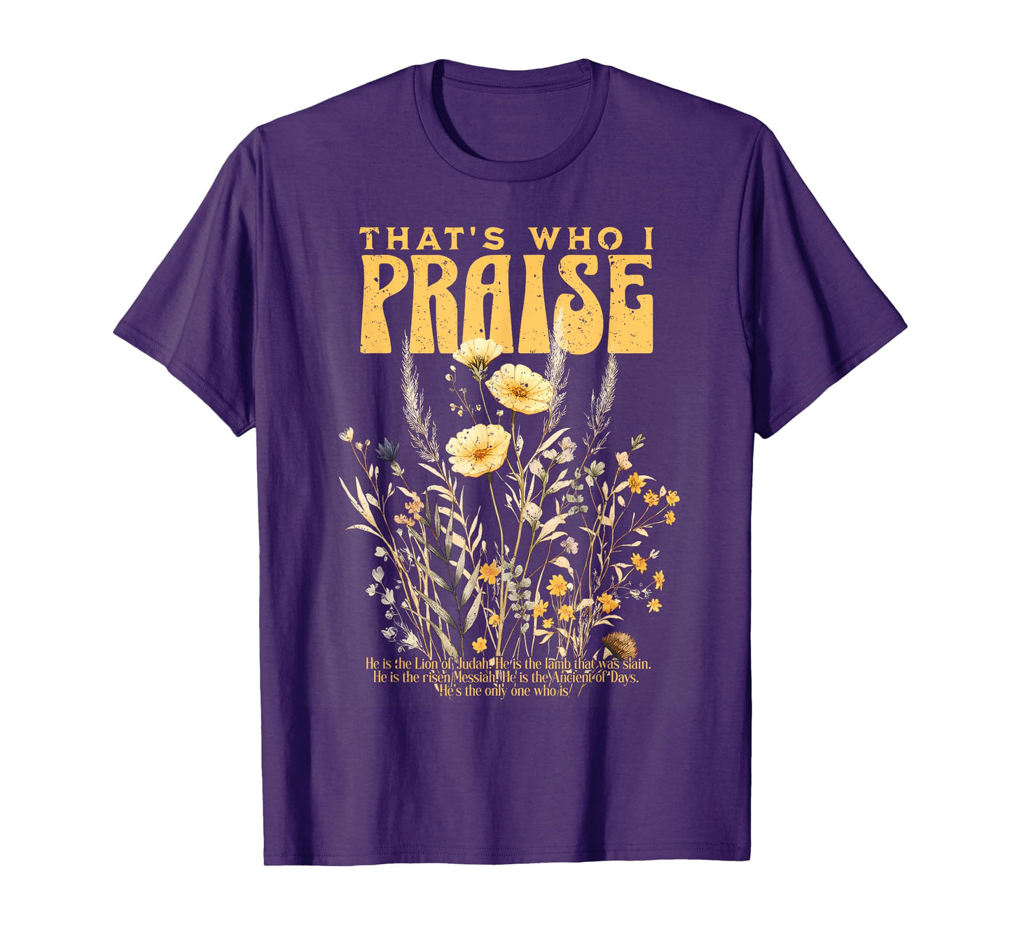Brandon That's Who I Praise Jesus Christian Lake Merch T-Shirt