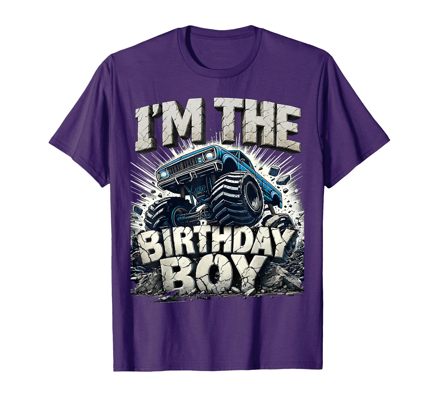 I'm The Birthday Boy Monster Truck Matching Party T-Shirt