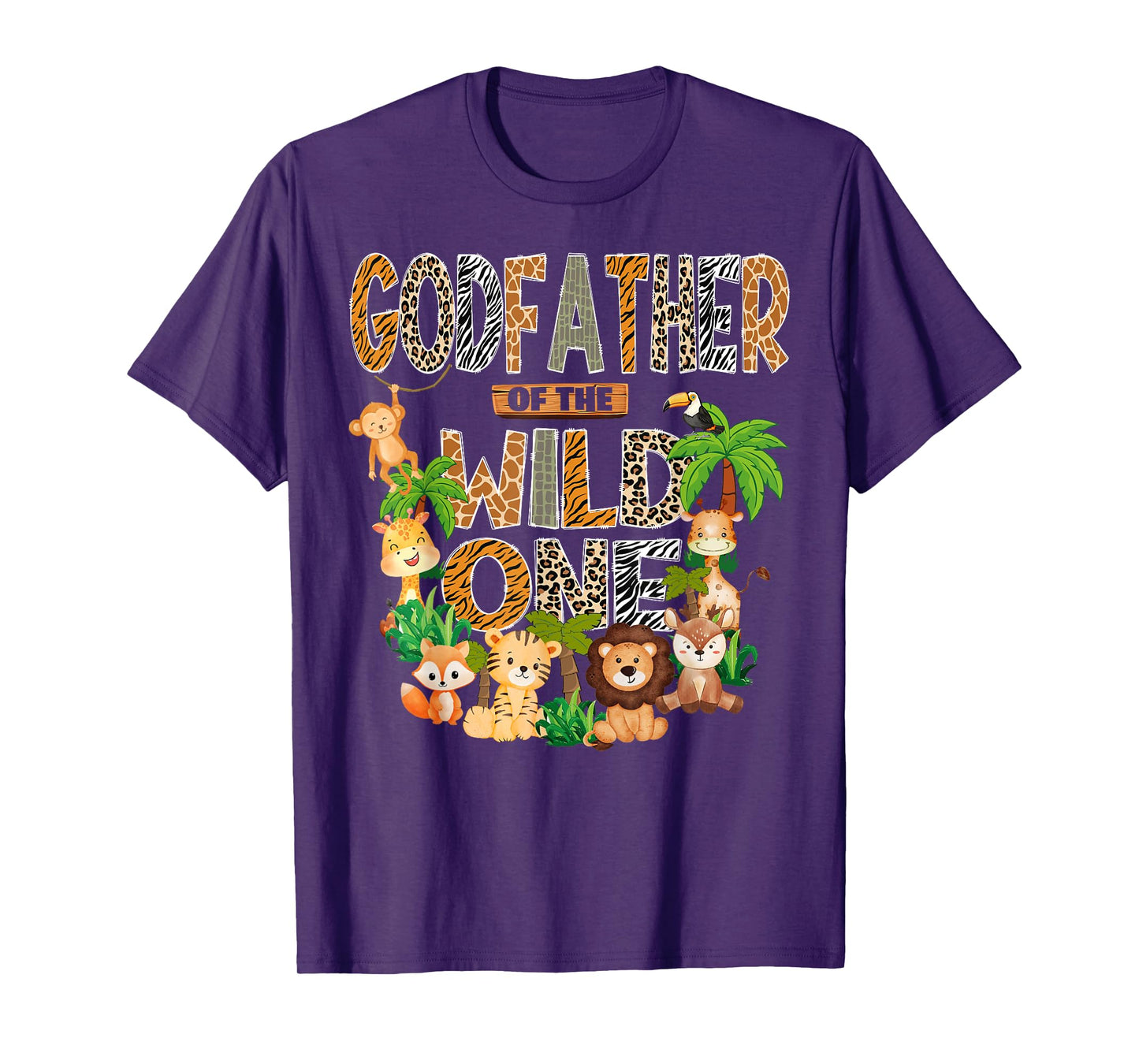 GodFather Of The Wild One Safari Jungle 1St Birthday Party T-Shirt