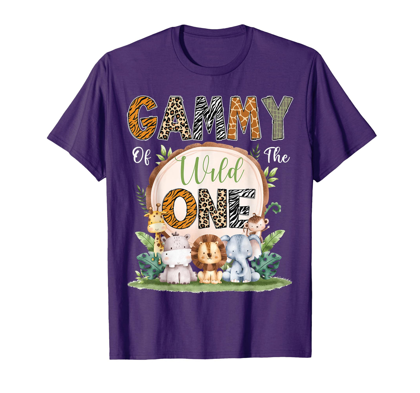 Gammy Of The Wild One First Birthday Safari Woodland T-Shirt