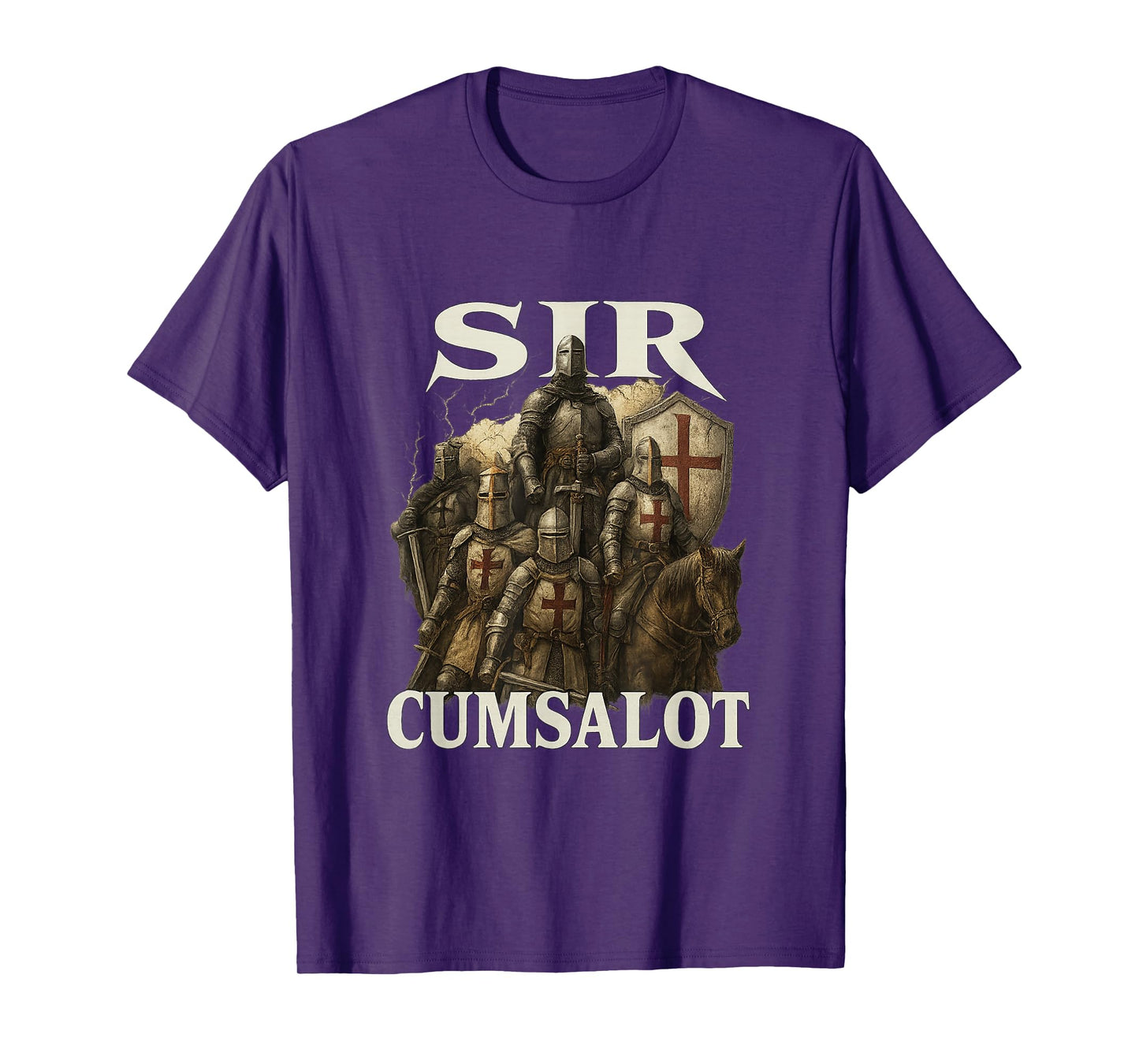 Sir Cumsalot Funny Gen Z Brainrot Raunchy Meme Unhinged Y2K T-Shirt