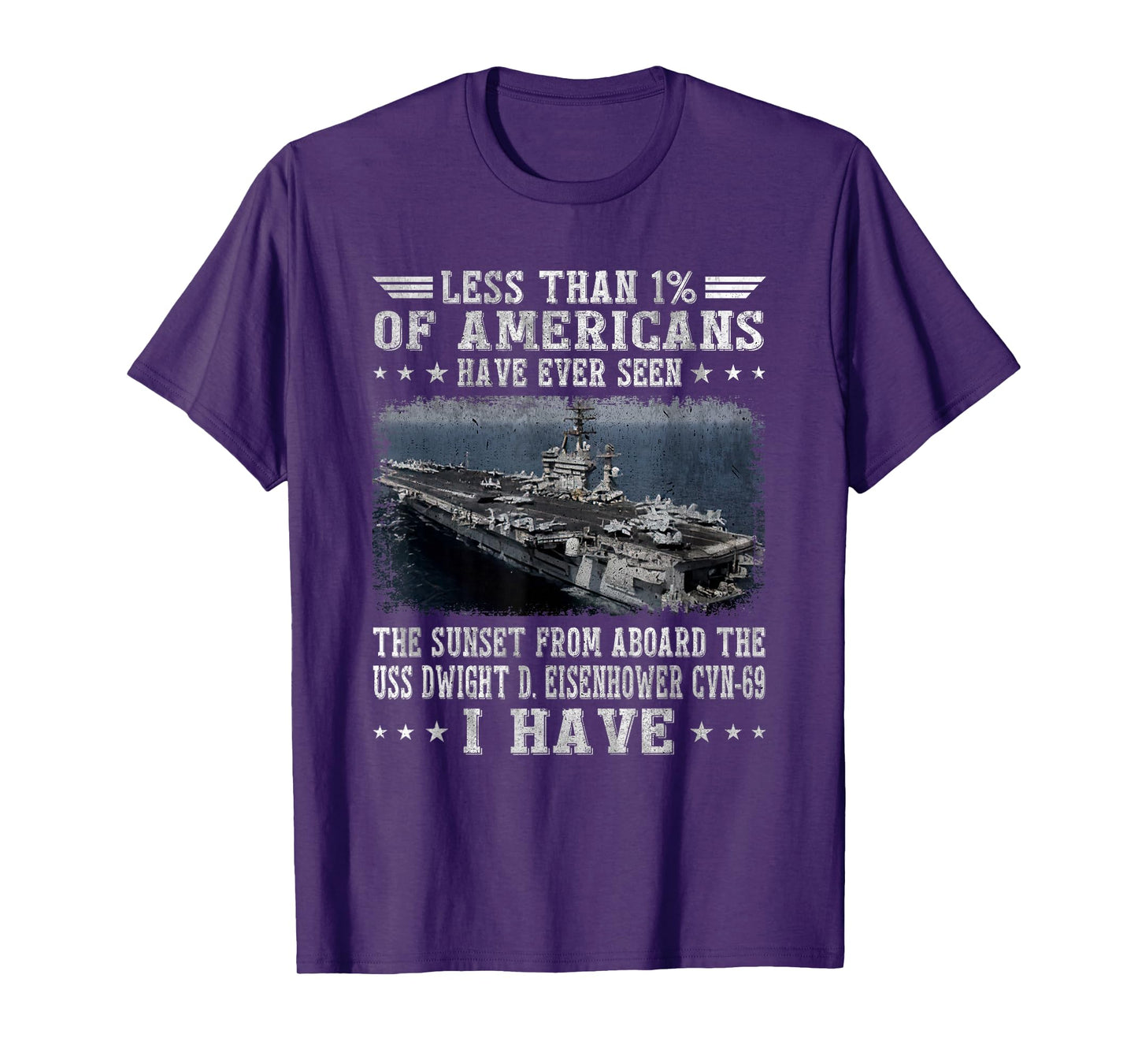 USS Dwight D. Eisenhower CVN-69 Aircraft Carrier Veteran T-Shirt