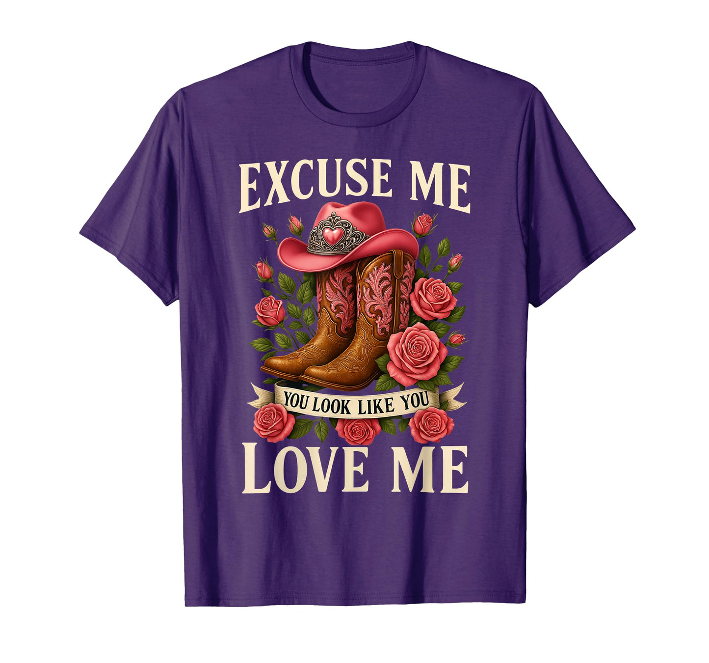 Funny Excuse Me You Look Like You Love Me Funny Boots Memes T-Shirt