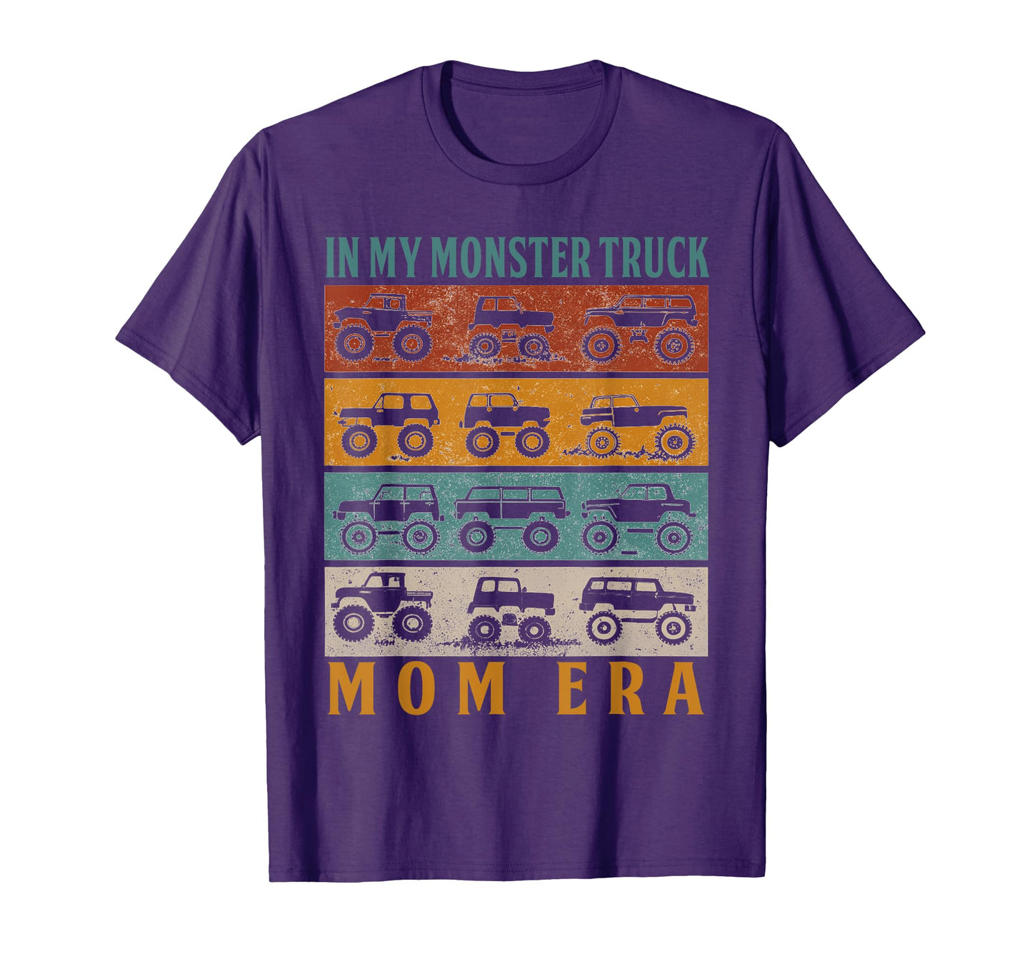 In My Monster Trucks Mom Era Matching Family Truck Lovers T-Shirt