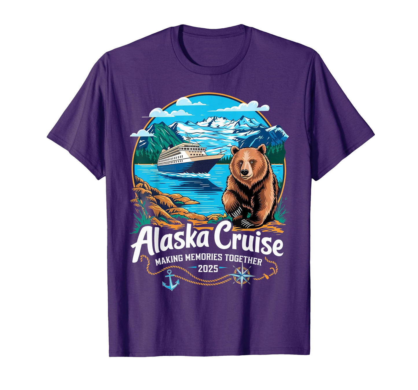 Matching Family Friends and Group Alaskan Alaska Cruise 2025 T-Shirt