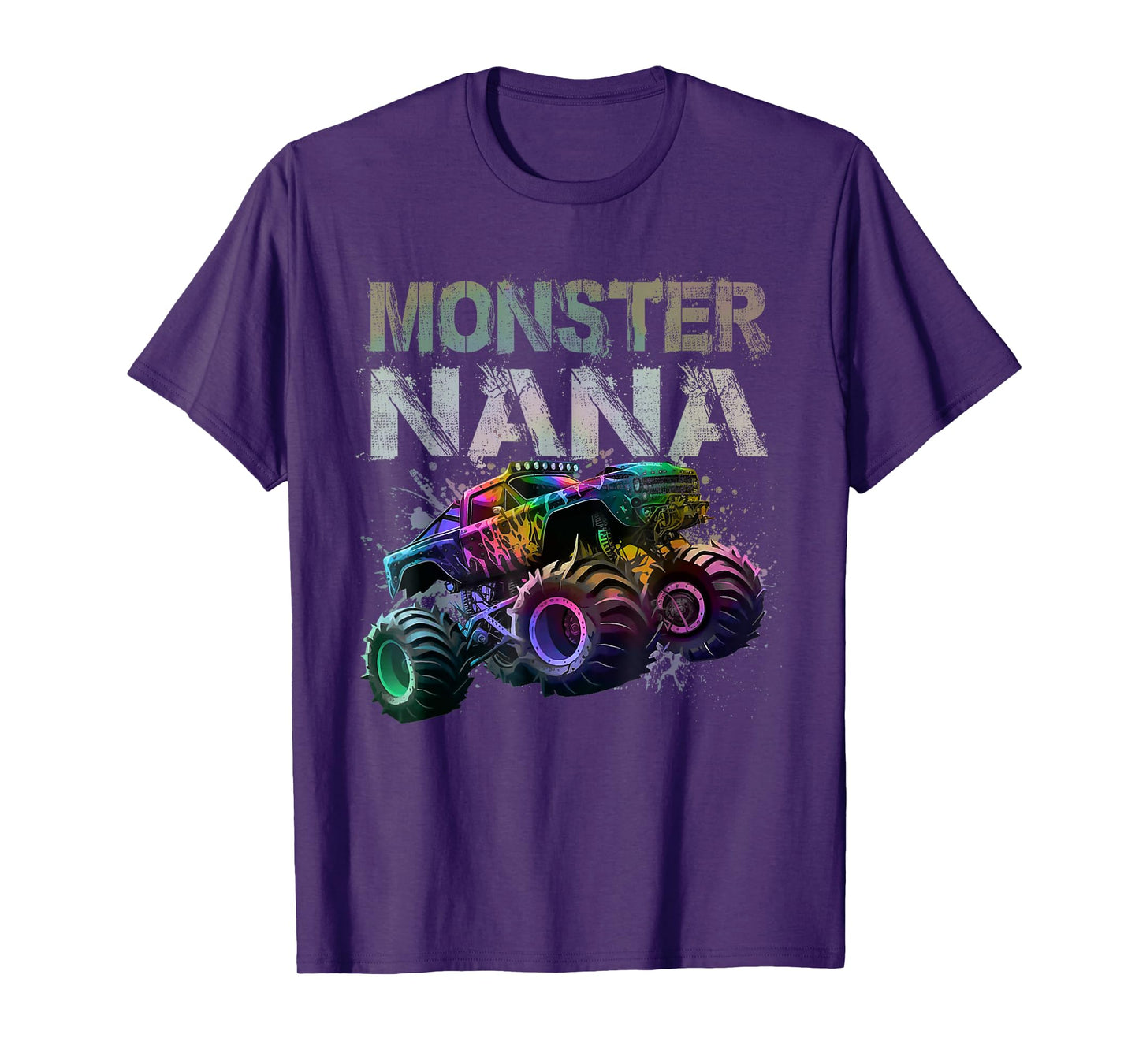Monster Truck Nana Family Matching Monster Truck Tie Dye T-Shirt