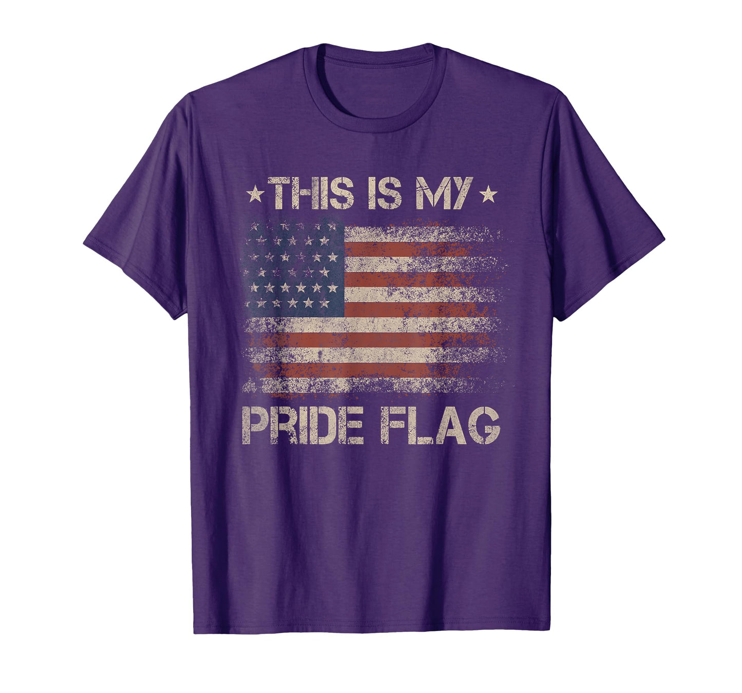 This Is My Pride Flag USA American 4th of July Patriotic T-Shirt
