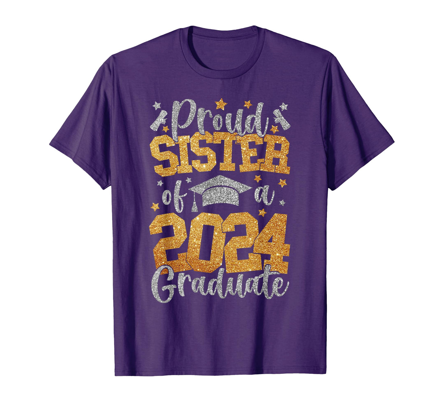 Proud Sister Of A Class Of 2024 Graduate Matching Family T-Shirt