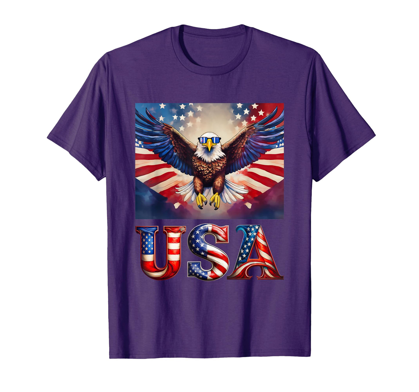 4th Of July Patriotic Bald Eagle USA 'Merica Men & Women T-Shirt