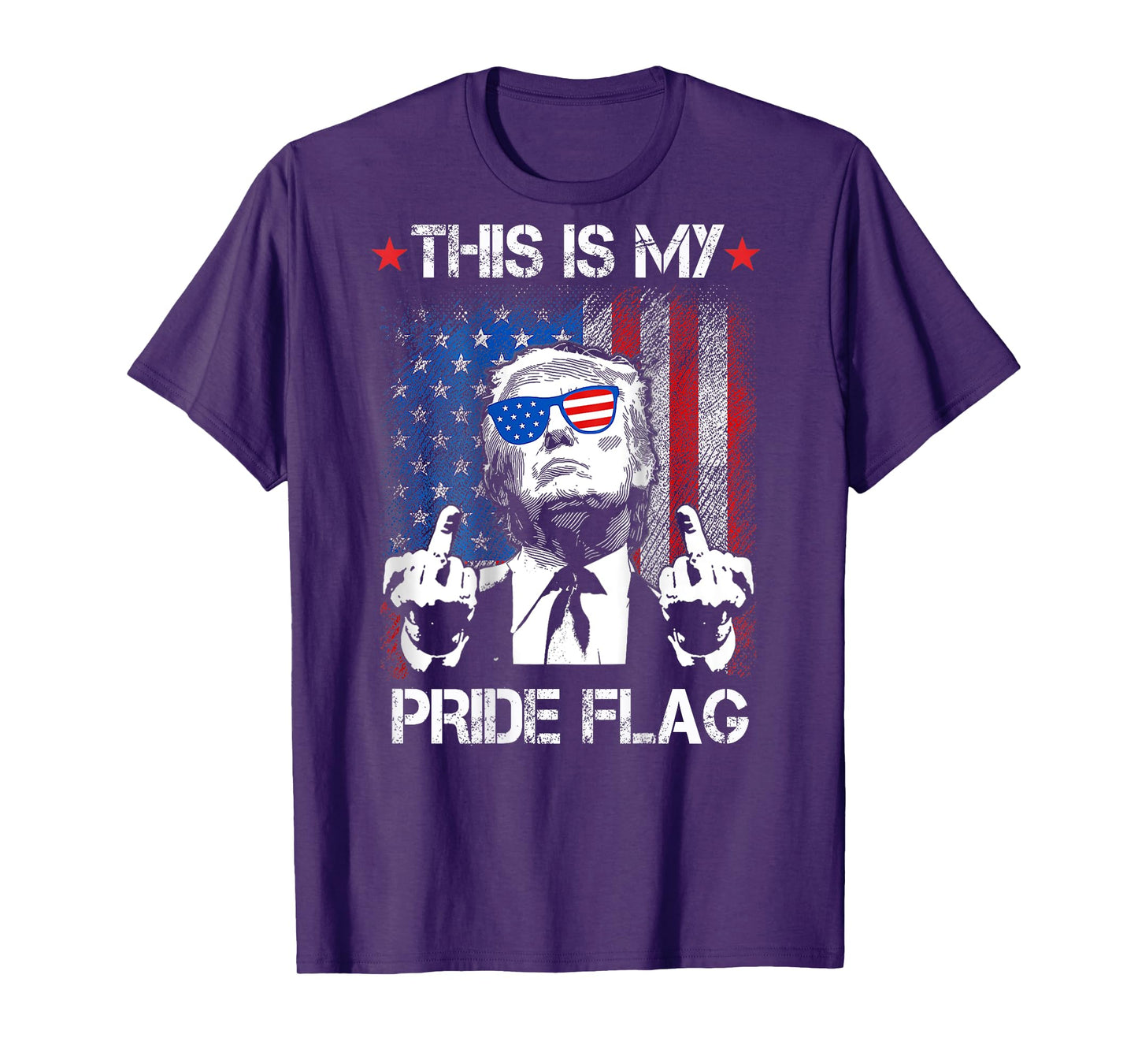 This Is My Pride Flag USA American 4th Of July On Back T-Shirt