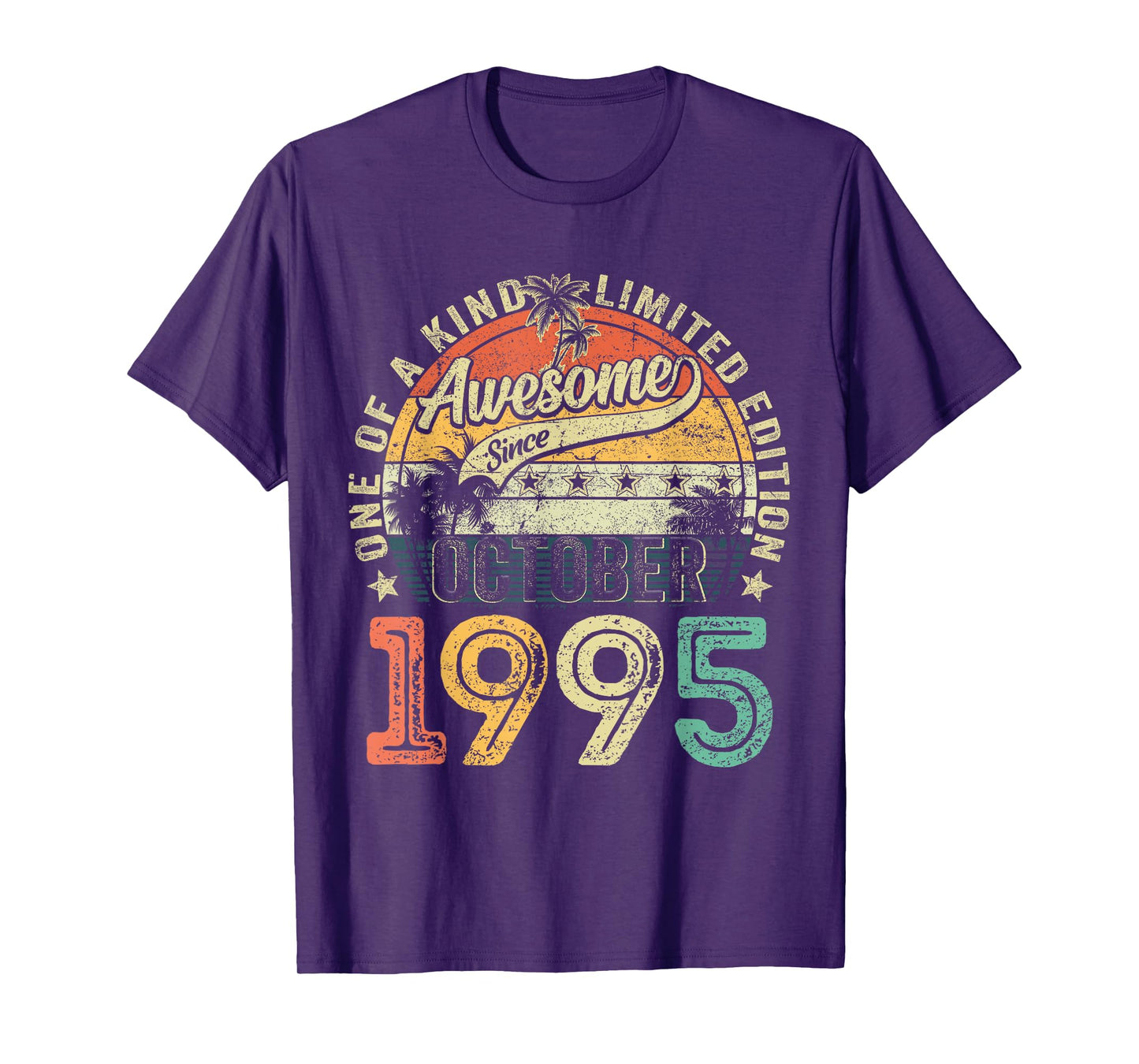 30 Years Old Awesome Since October 1995 30th Birthday Gifts T-Shirt
