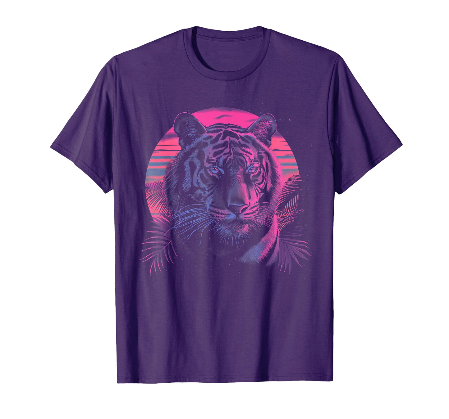 Tiger Vaporwave Aesthetic Vintage Synthwave 80s 90s Retro T-Shirt