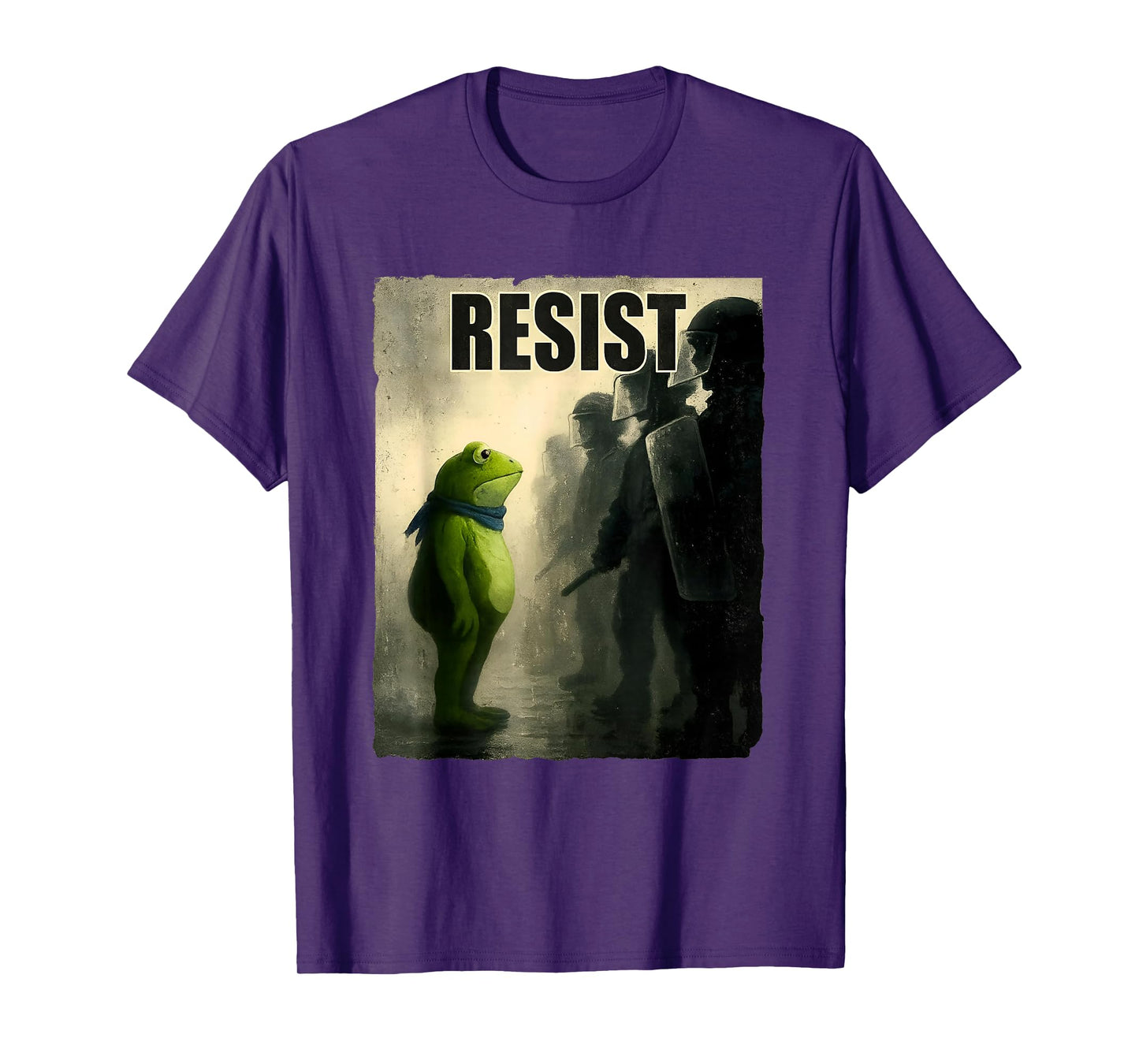 Frogs Resist Portland Frog Protest Vintage Activist Freedom T-Shirt