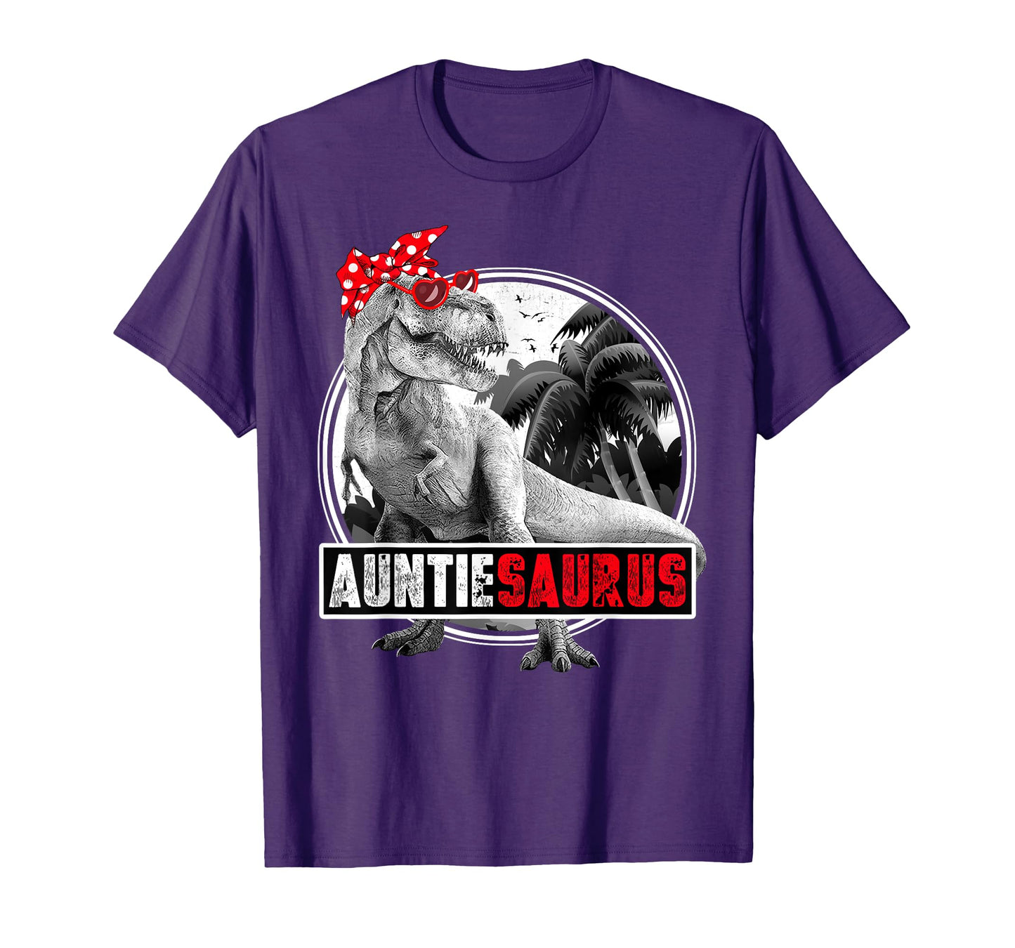Auntiesaurus T-Rex Dinosaur Auntie Dinosaur T-Shirt