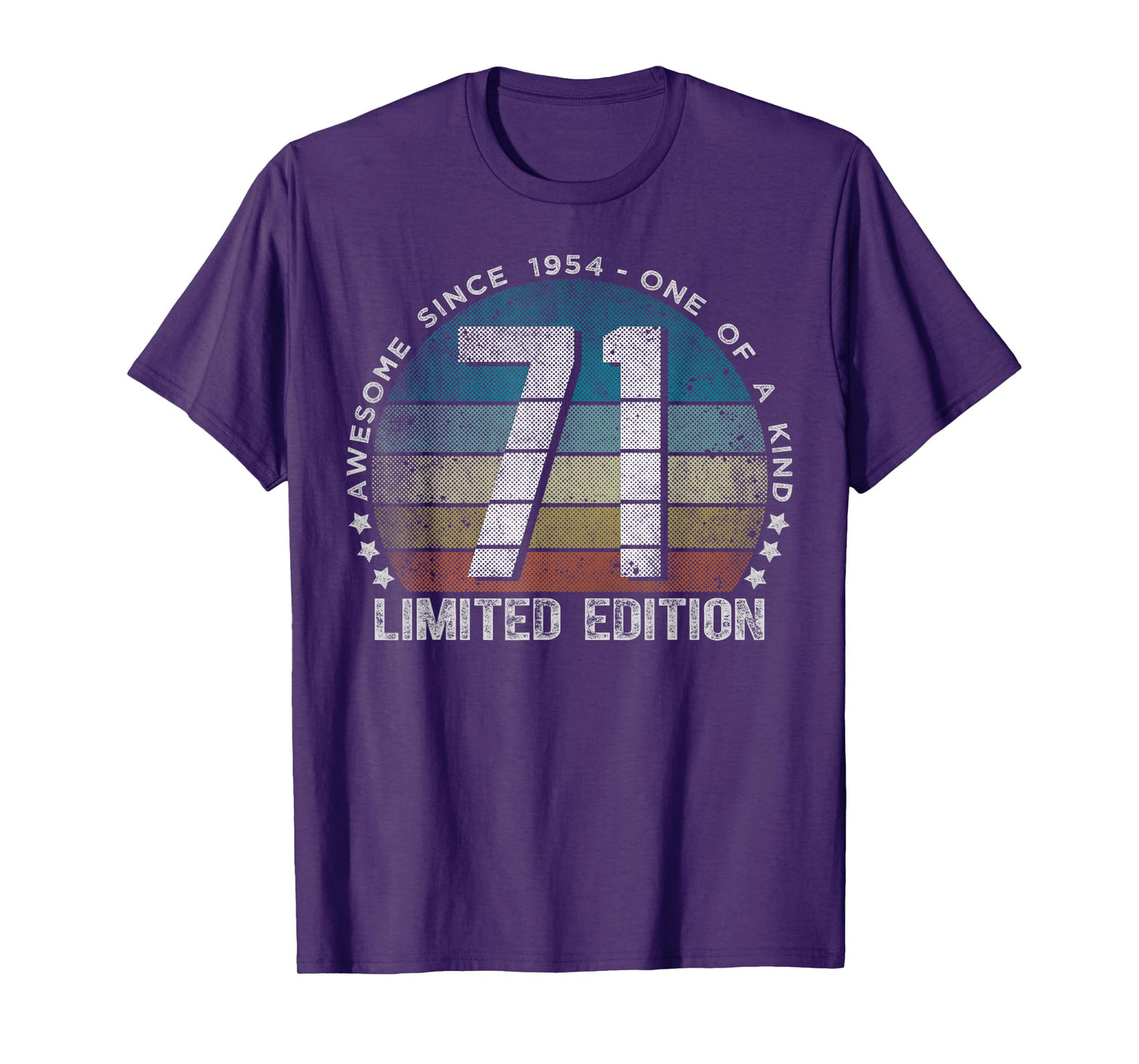 71 Year Old Gifts Vintage 1954 Limited Edition 71st Birthday T-Shirt