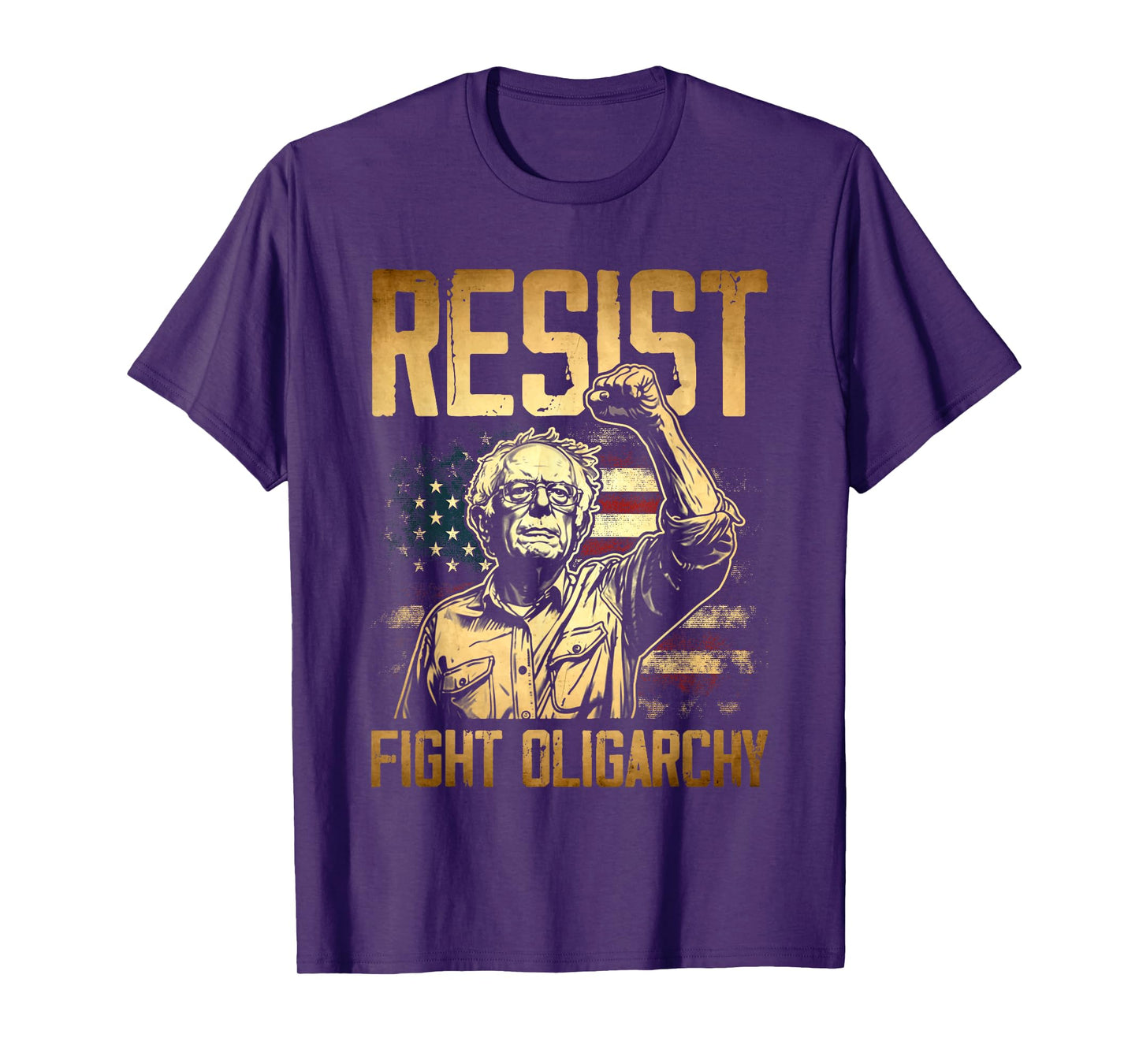 RESIST Bernie Sanders Fight Oligarchy Freedom Protest T-Shirt