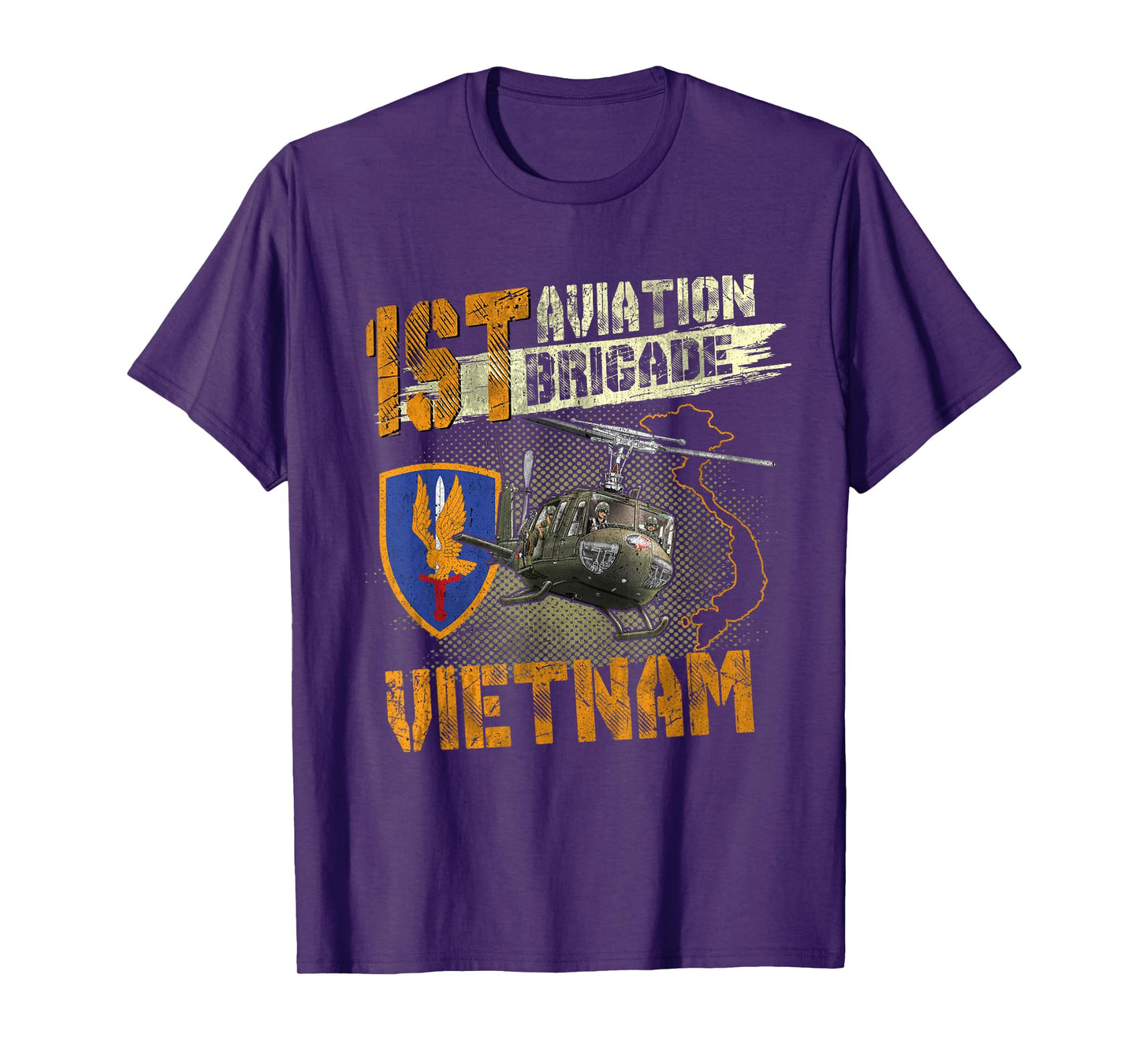 1st Aviation Brigade Vietnam Veteran Pilot Door Gunner T-Shirt