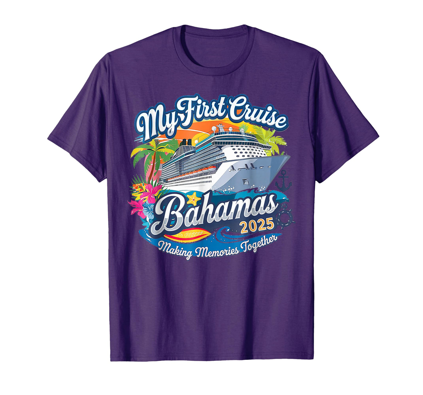 My First Cruise Bahamas 2025 Cute First Time Cruise Vacation T-Shirt