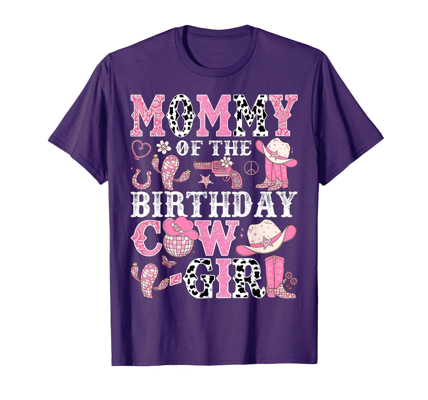 Mommy Of The Birthday Cow-Girl Rodeo CowGirl Birthday T-Shirt