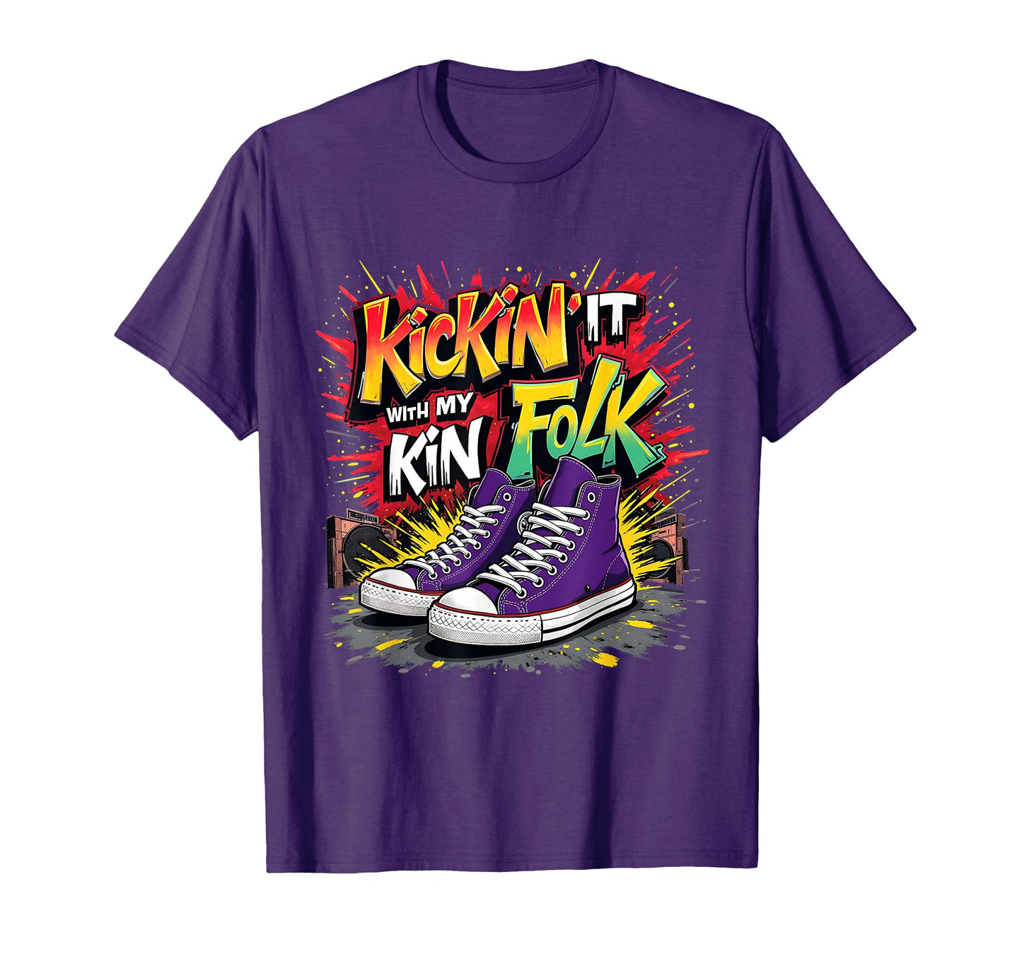 Kickin It With My Kinfolk Sneaker Family Reunion Tee T-Shirt