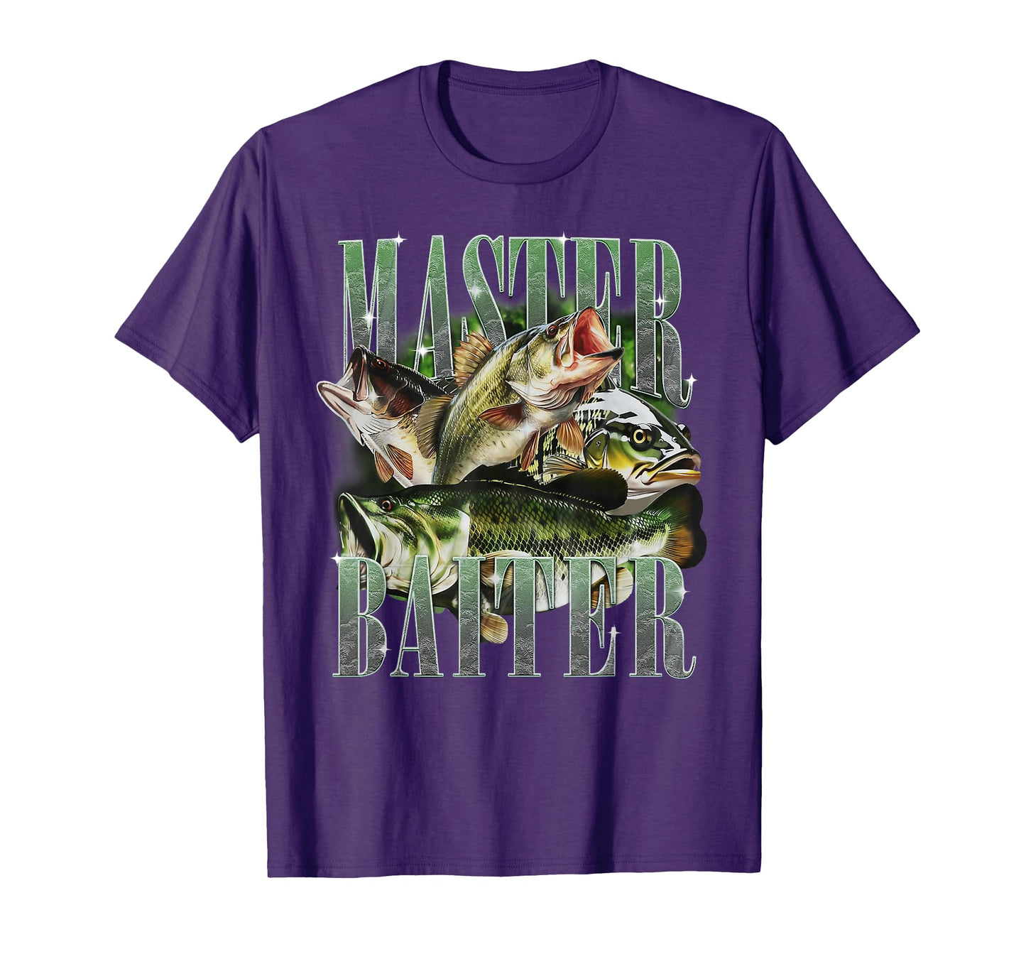 Master Baiter Bass Fishing Fisher Papa Dad Happy Fathers Day T-Shirt