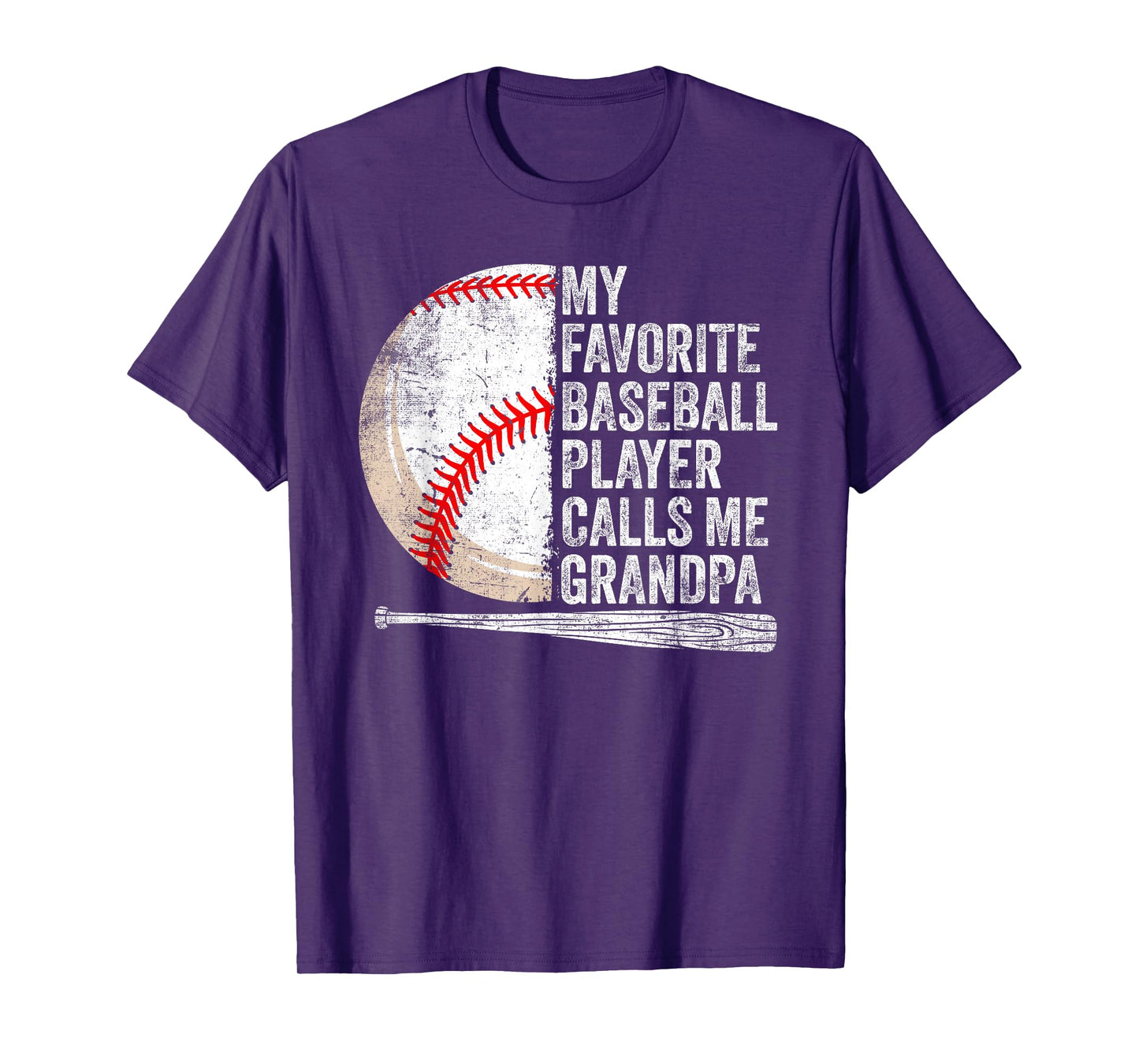 My Favorite Baseball Player Calls Me Grandpa Father's Day T-Shirt
