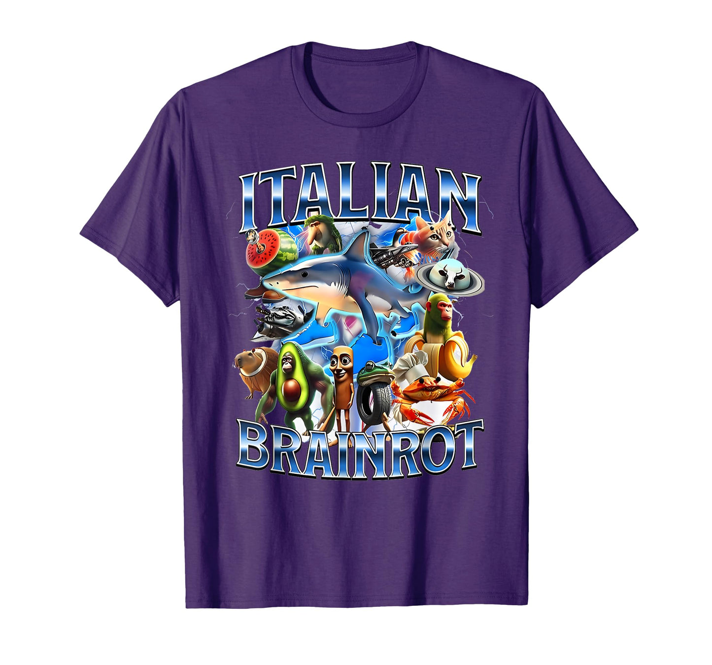 Tralalero Tralala Italian Brainrot Funny Shark Meme Kids T-Shirt