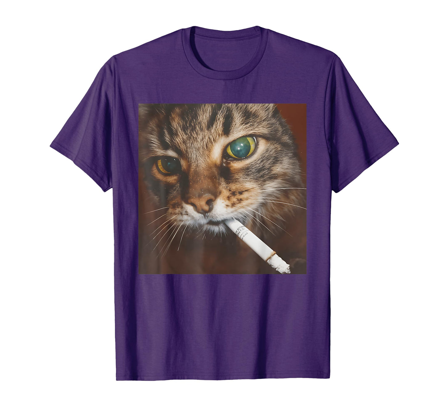 Funny Smoking Cat, Cigarette Kitty Gen Z Meme, Cat Lover Men Women T-Shirt