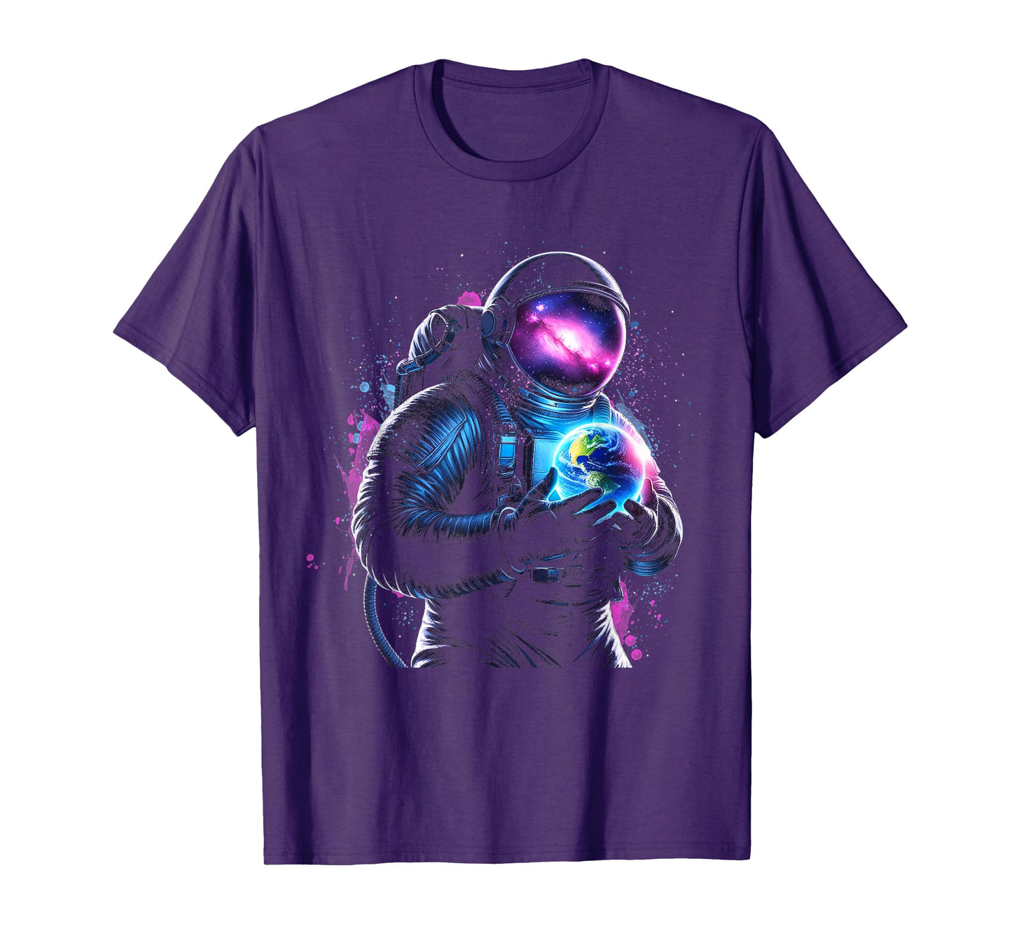 Astronaut Planet Earth Outer Space Galaxy Universe Science T-Shirt