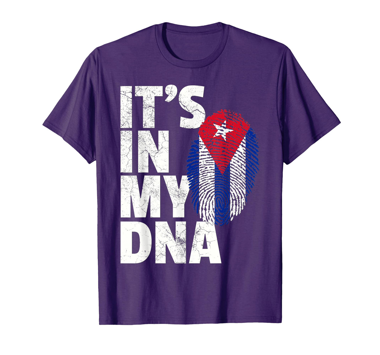 IT'S IN MY DNA Cuba Flag Cuban T Shirt Novelty Graphic Gift T-Shirt