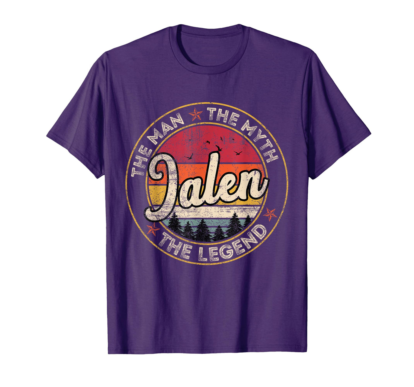 Jalen The Man The Myth The Legend Personalized Name T-Shirt