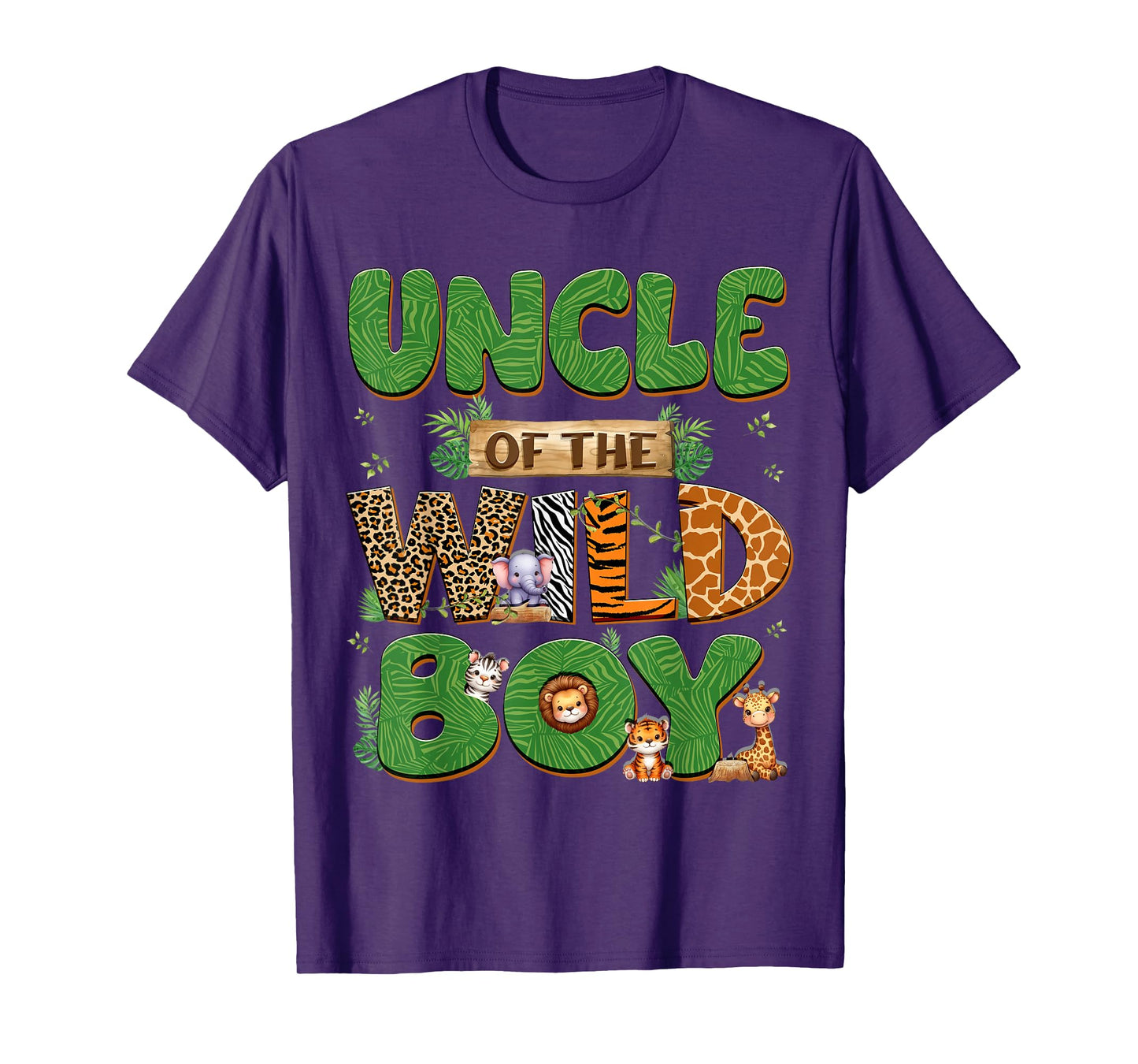 Uncle Of The Birthday Boy Wild One Family Matching Party T-Shirt