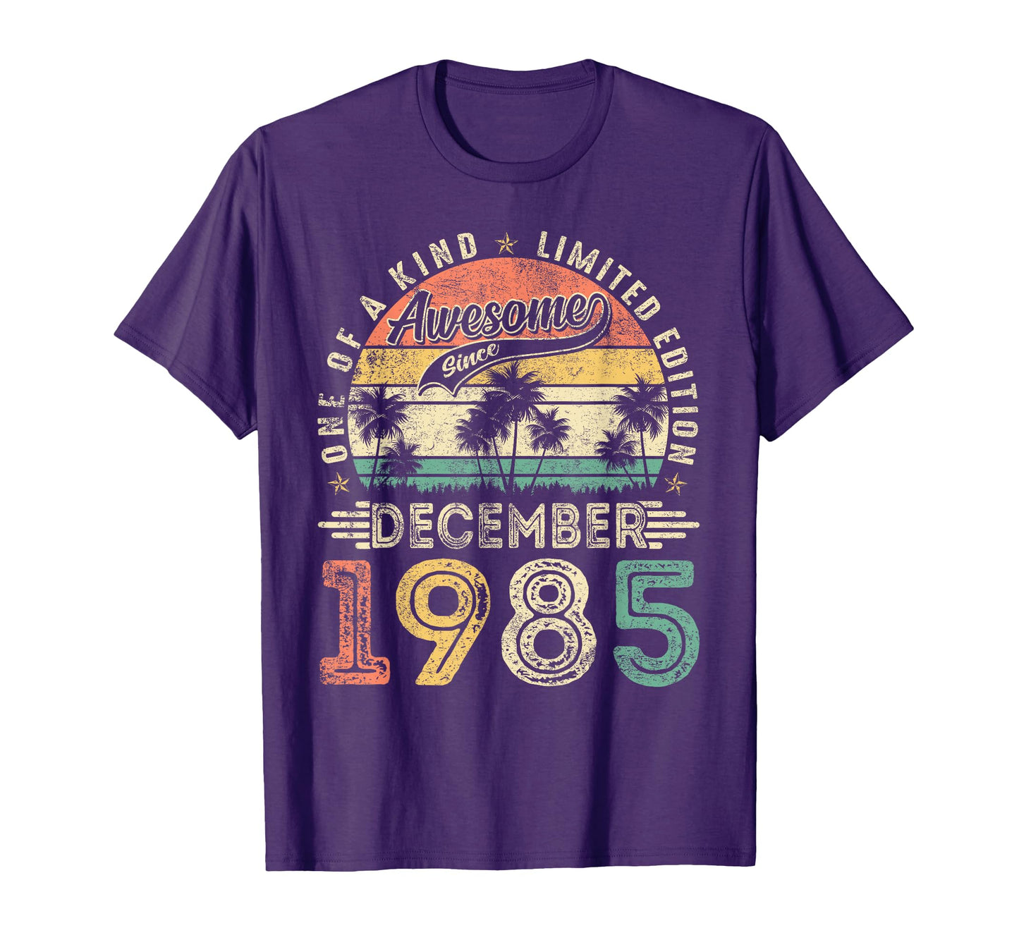 Awesome Since December 1985 Vintage Men Women 40th Birthday T-Shirt